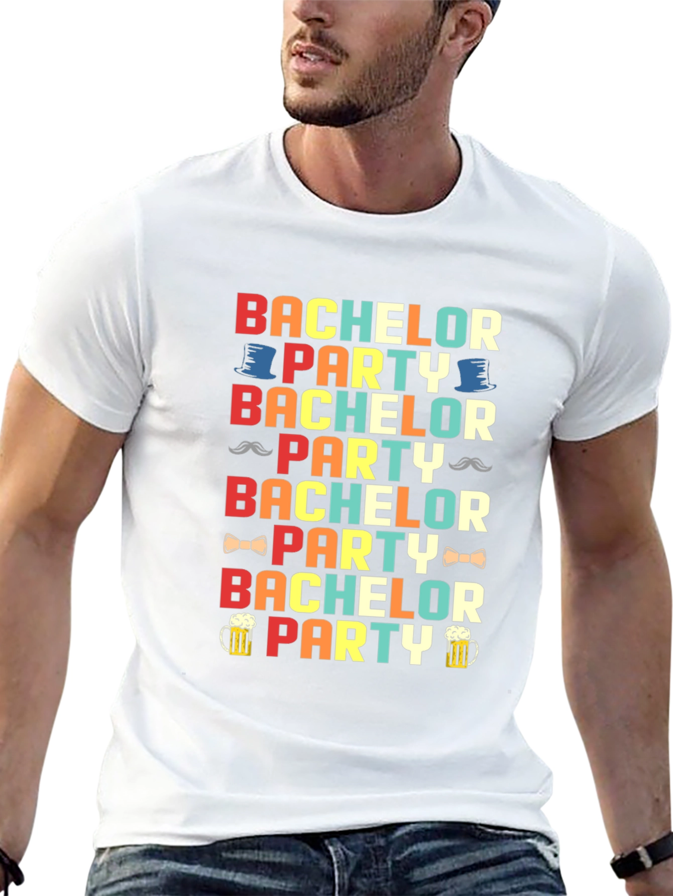 Bachelor Party Graphic T-Shirt - Fun Celebration Tee