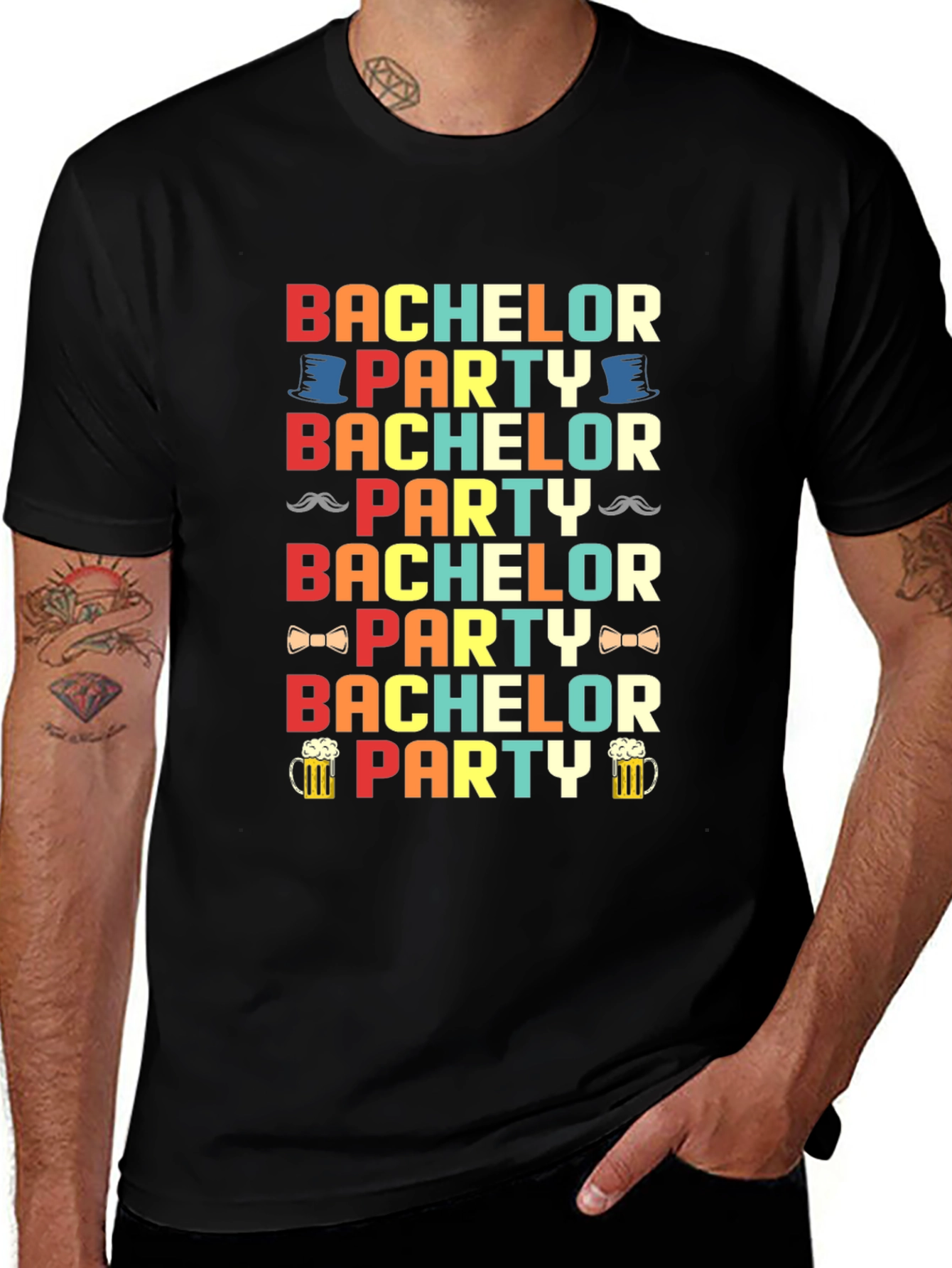 Bachelor Party Graphic T-Shirt - Fun Celebration Tee