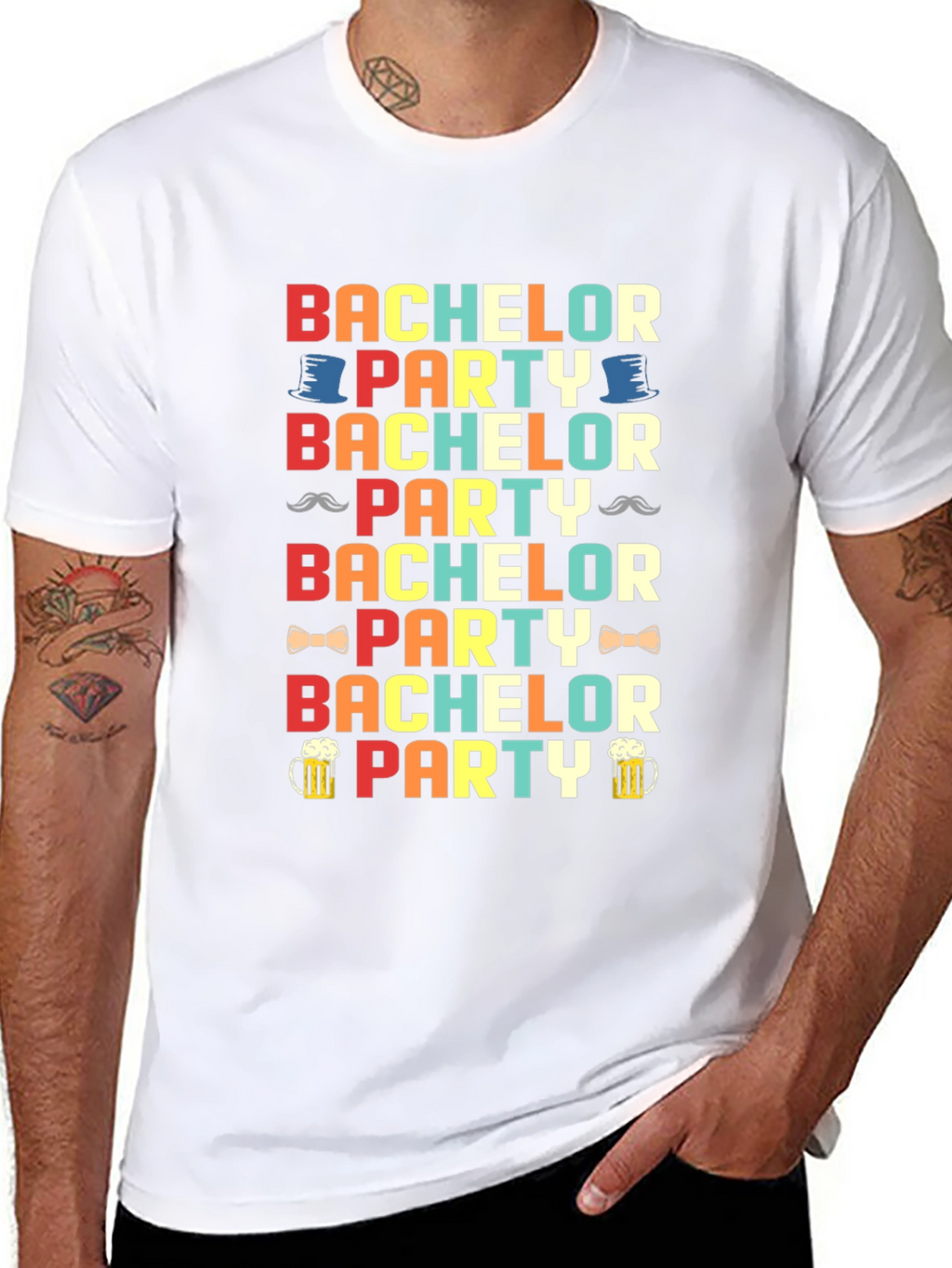 Bachelor Party Graphic T-Shirt - Fun Celebration Tee
