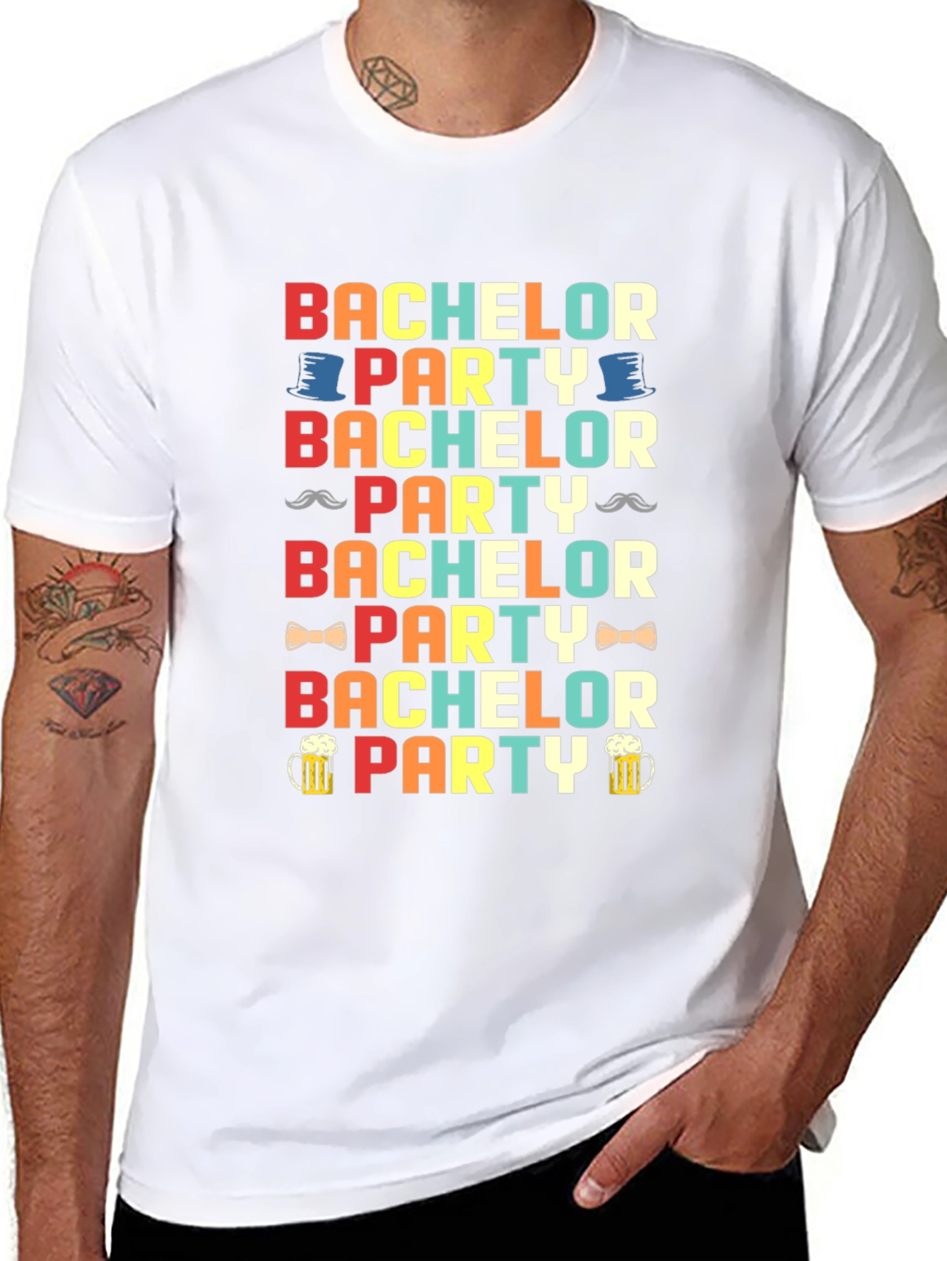 Bachelor Party Graphic T-Shirt - Fun Celebration Tee