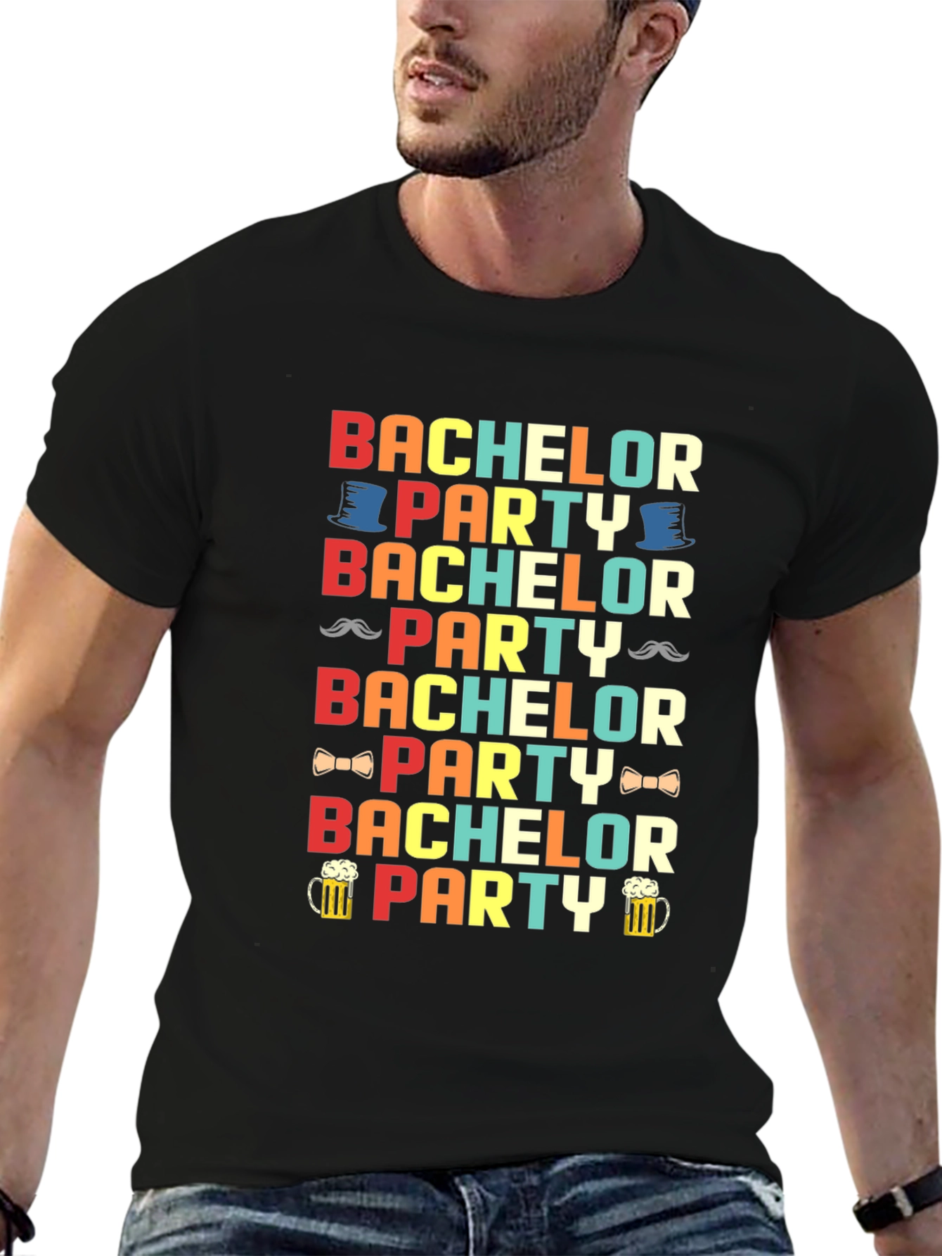 Bachelor Party Graphic T-Shirt - Fun Celebration Tee