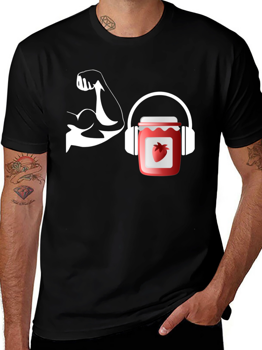 Jammin Strength Black T-Shirt