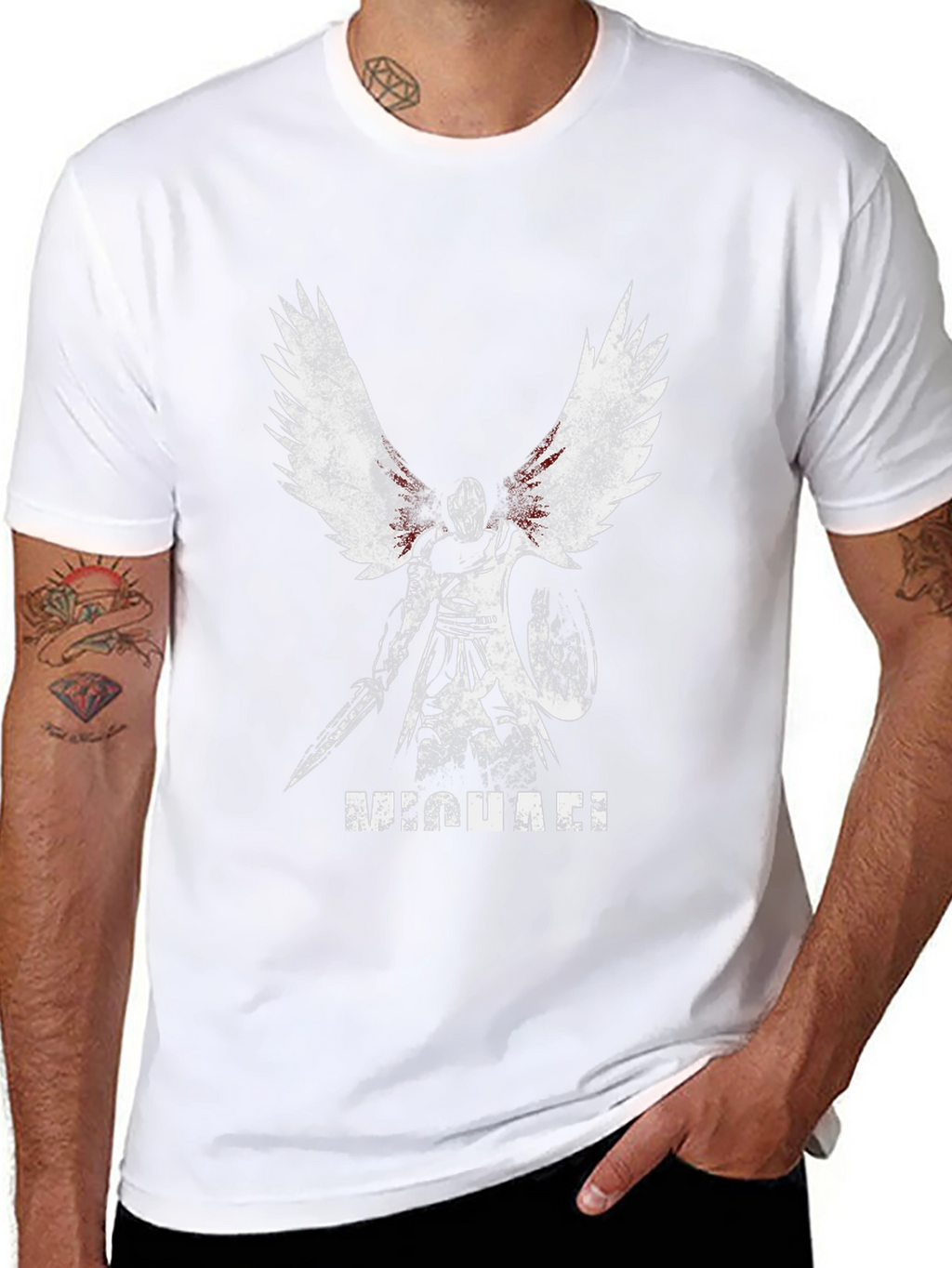 Michael Angel Warrior Graphic Tee - Black