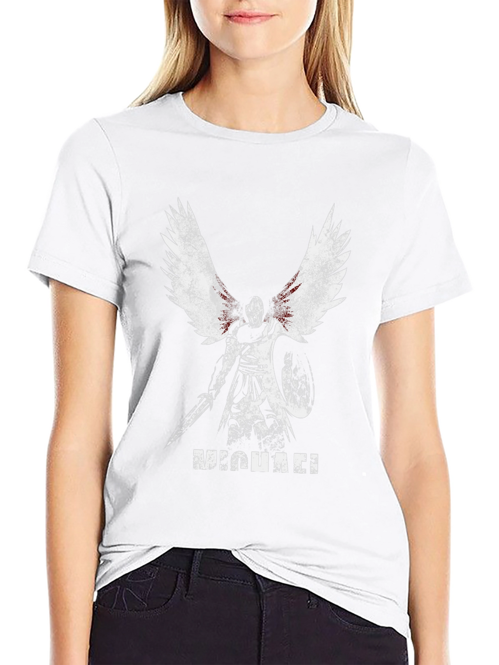 Michael Angel Warrior Graphic Tee - Black