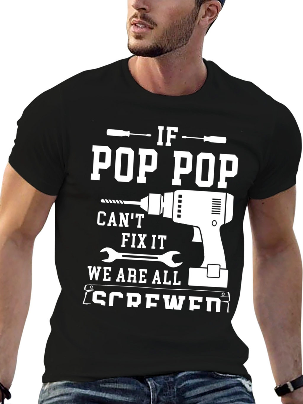 Pop Pop Fix It T-Shirt - Handyman Grandfather Gift