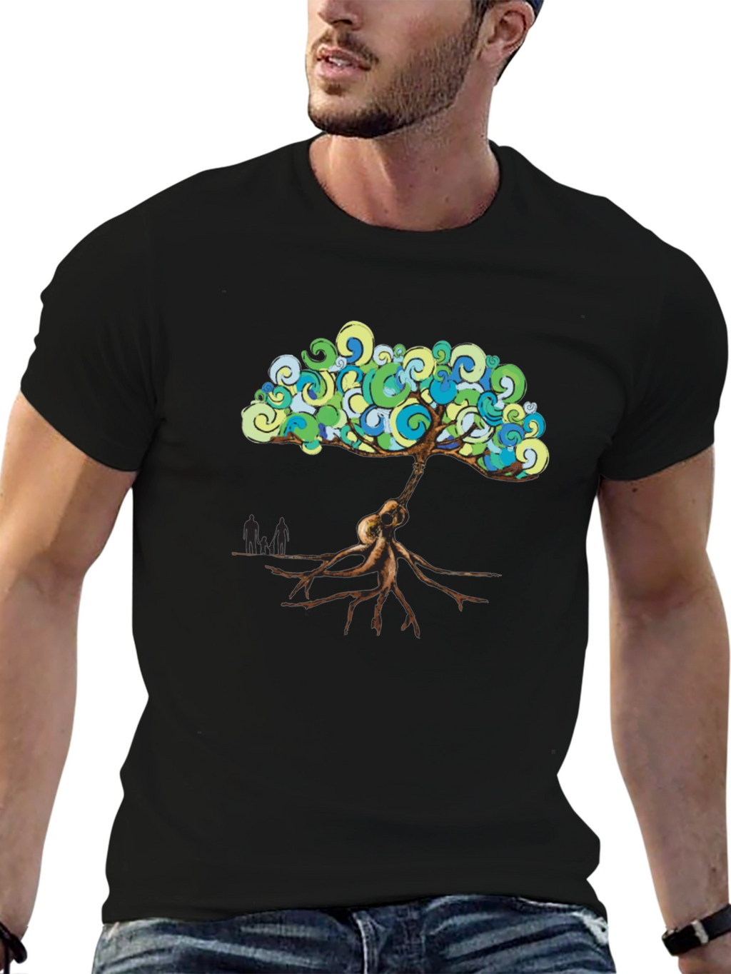 Tree of Life Guitar T-Shirt - Black