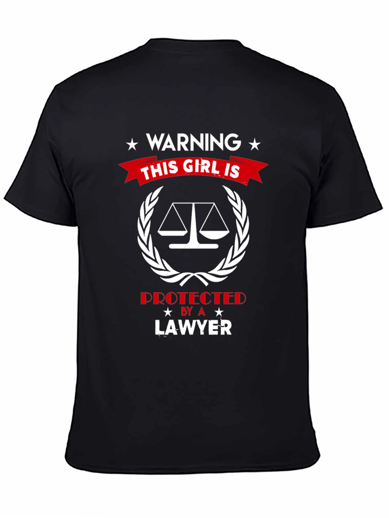 Warning: This Girl is Protected by a Lawyer T-Shirt