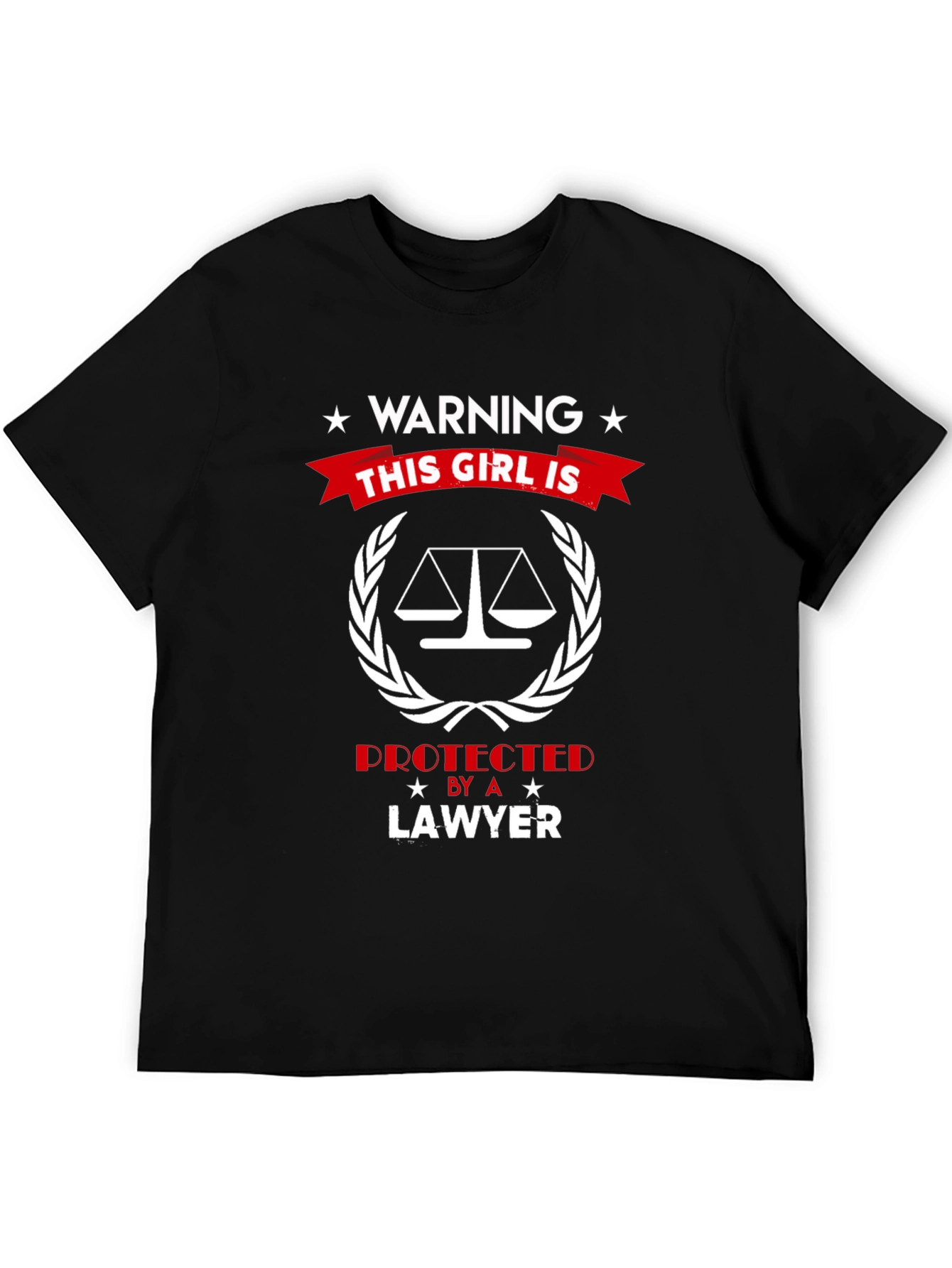 Warning: This Girl is Protected by a Lawyer T-Shirt