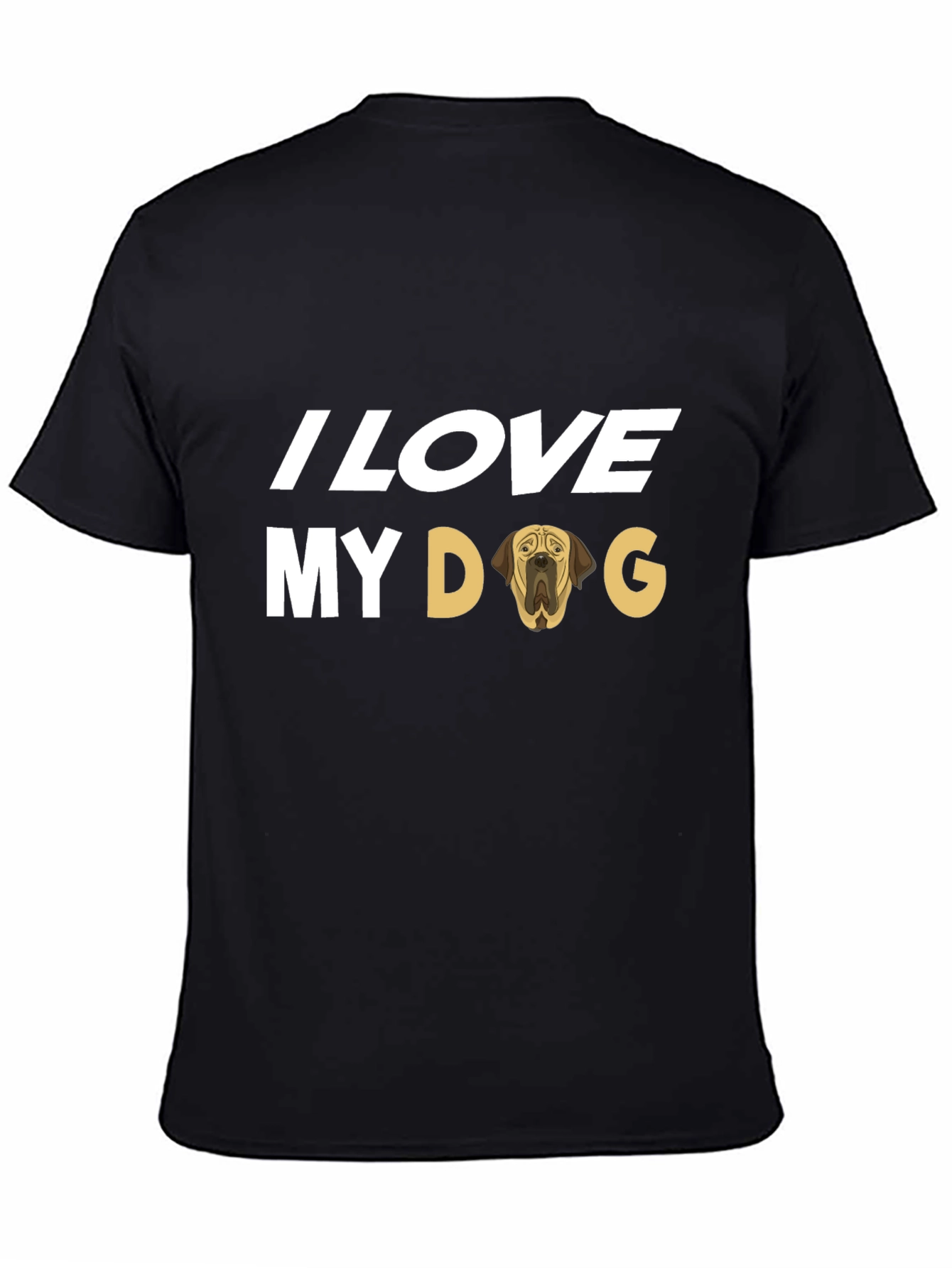 I Love My Dog T-Shirt - Black Dog Lover Tee