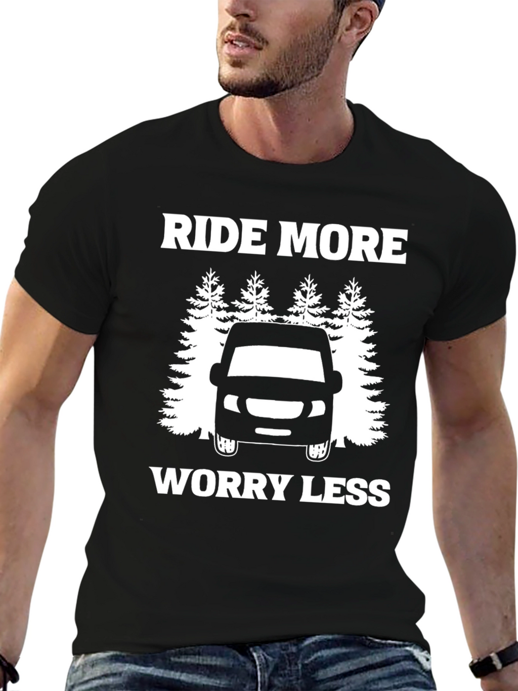 Ride More Worry Less Graphic Tee