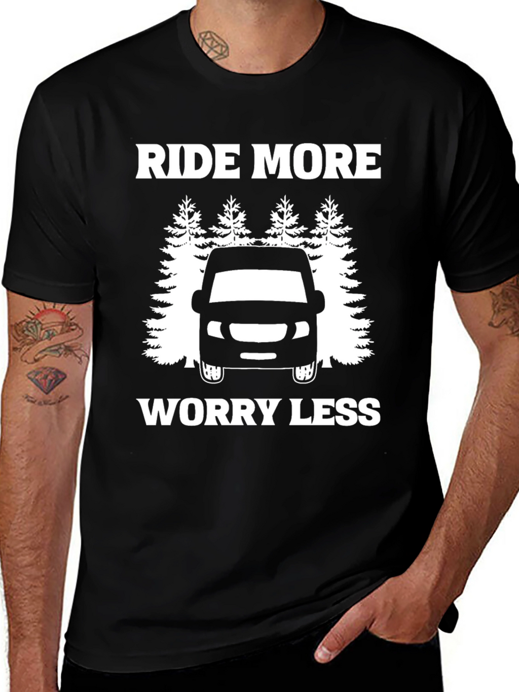 Ride More Worry Less Graphic Tee