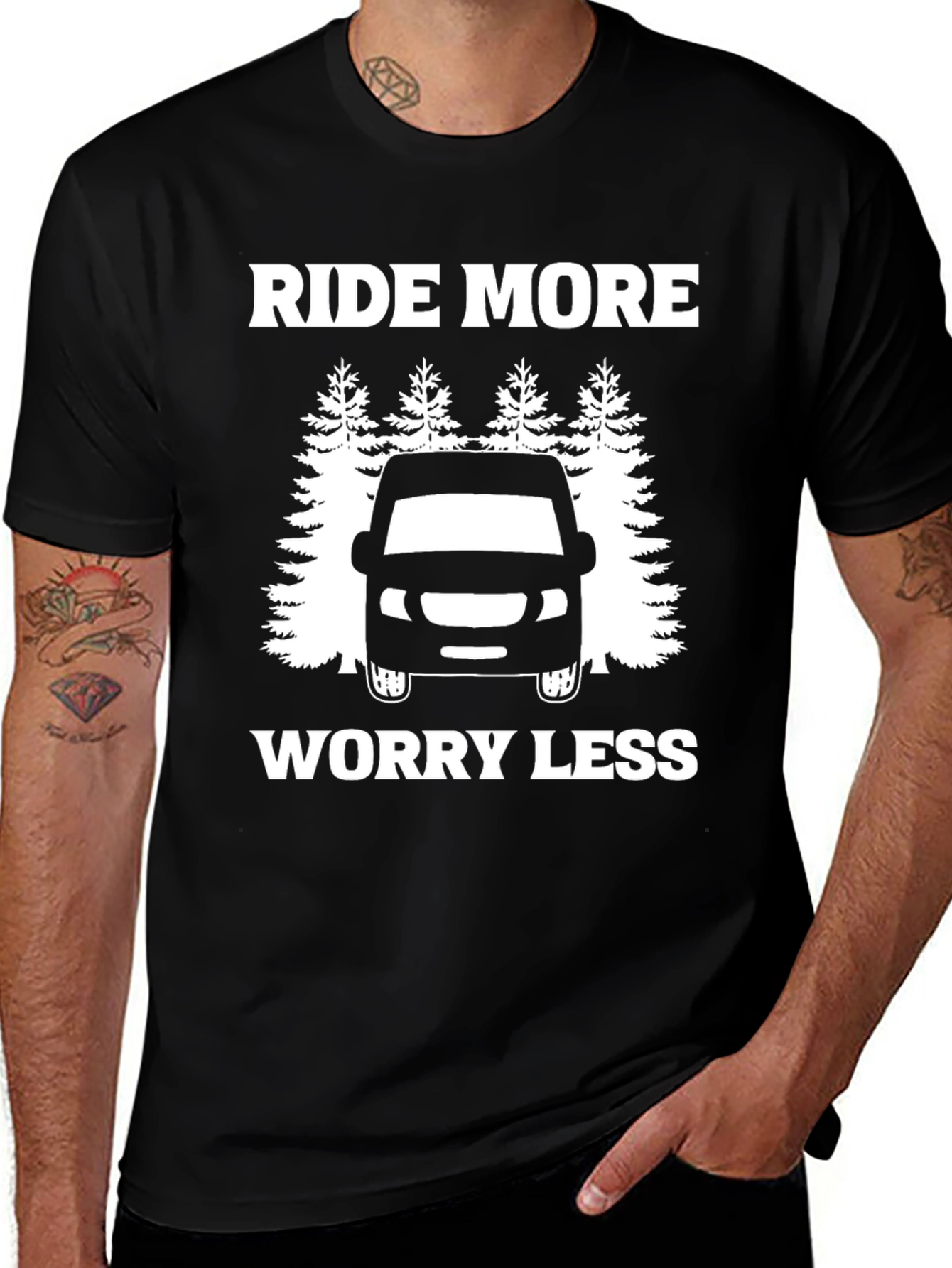 Ride More Worry Less Graphic Tee