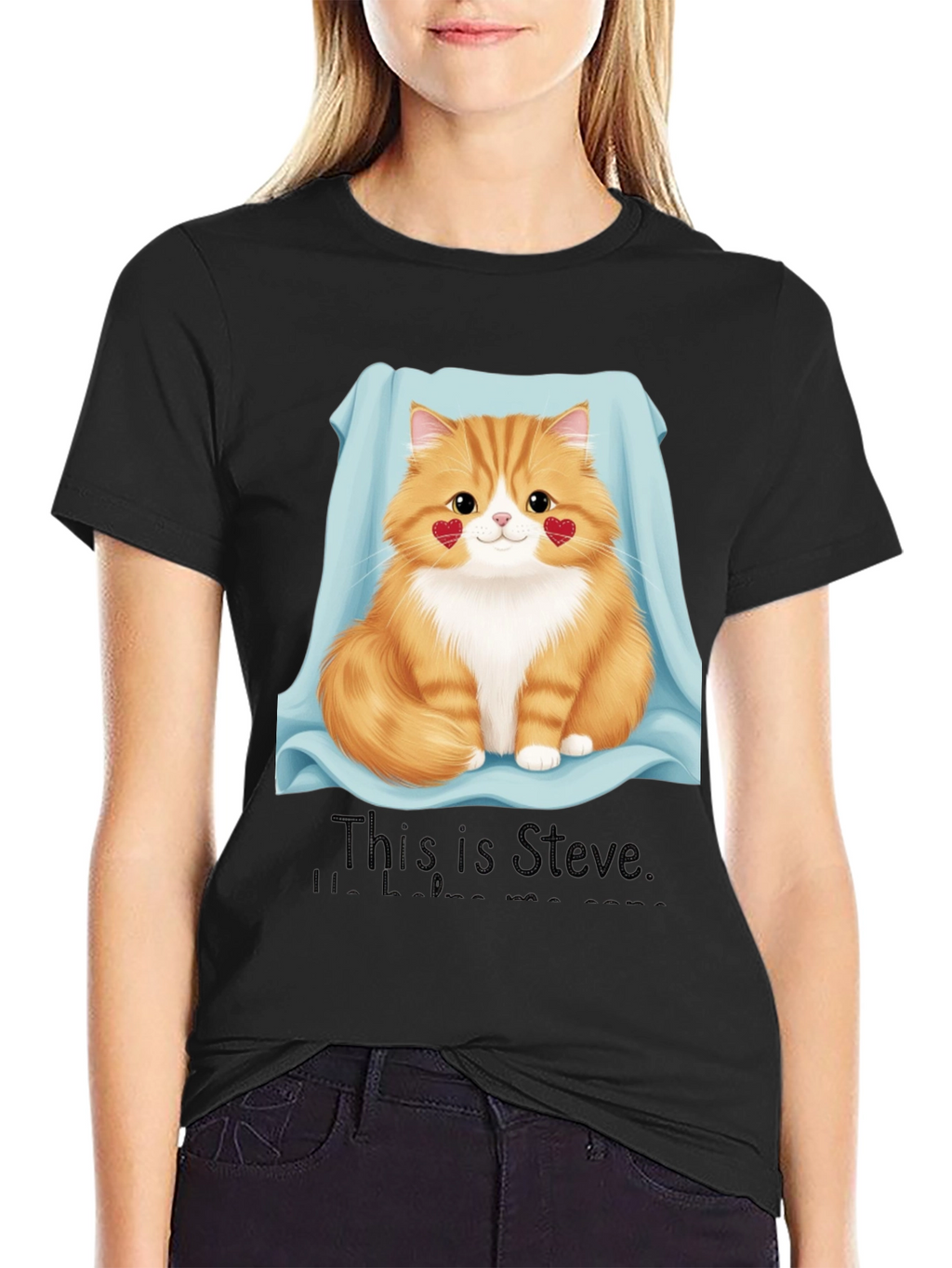 Cute Cat T-Shirt - This is Steve