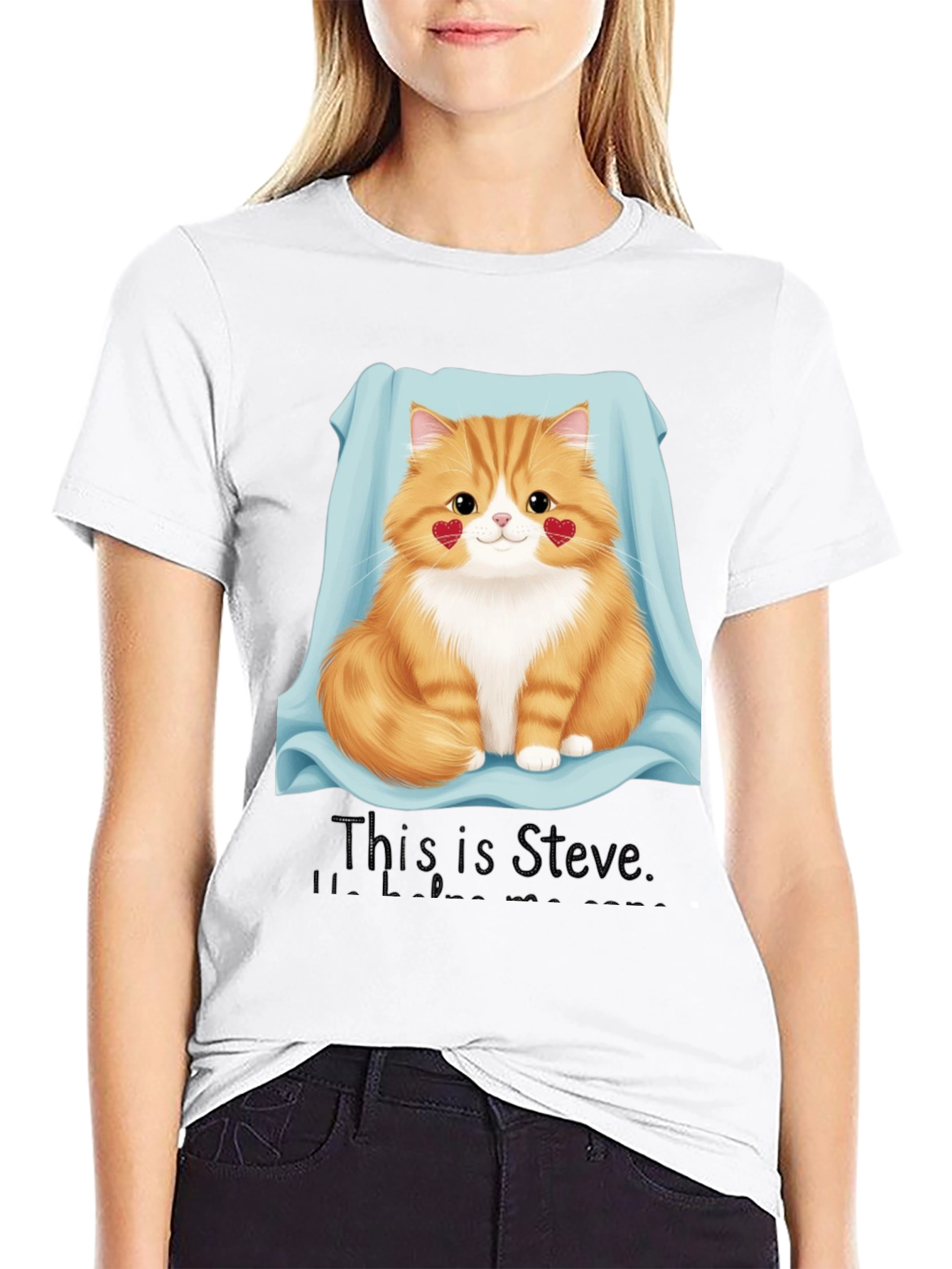 Cute Cat T-Shirt - This is Steve