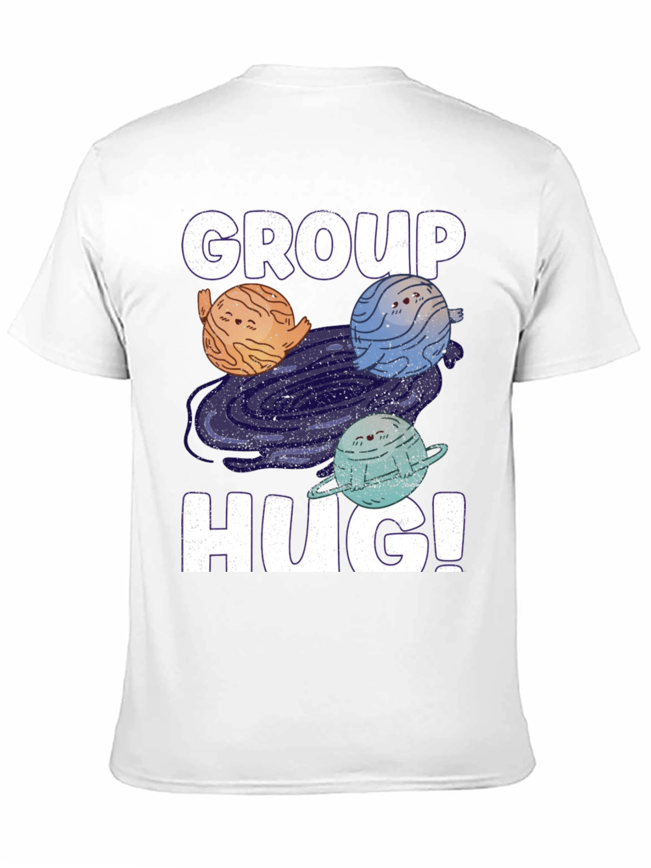Group Hug Planet T-Shirt - Embrace the Cosmos!