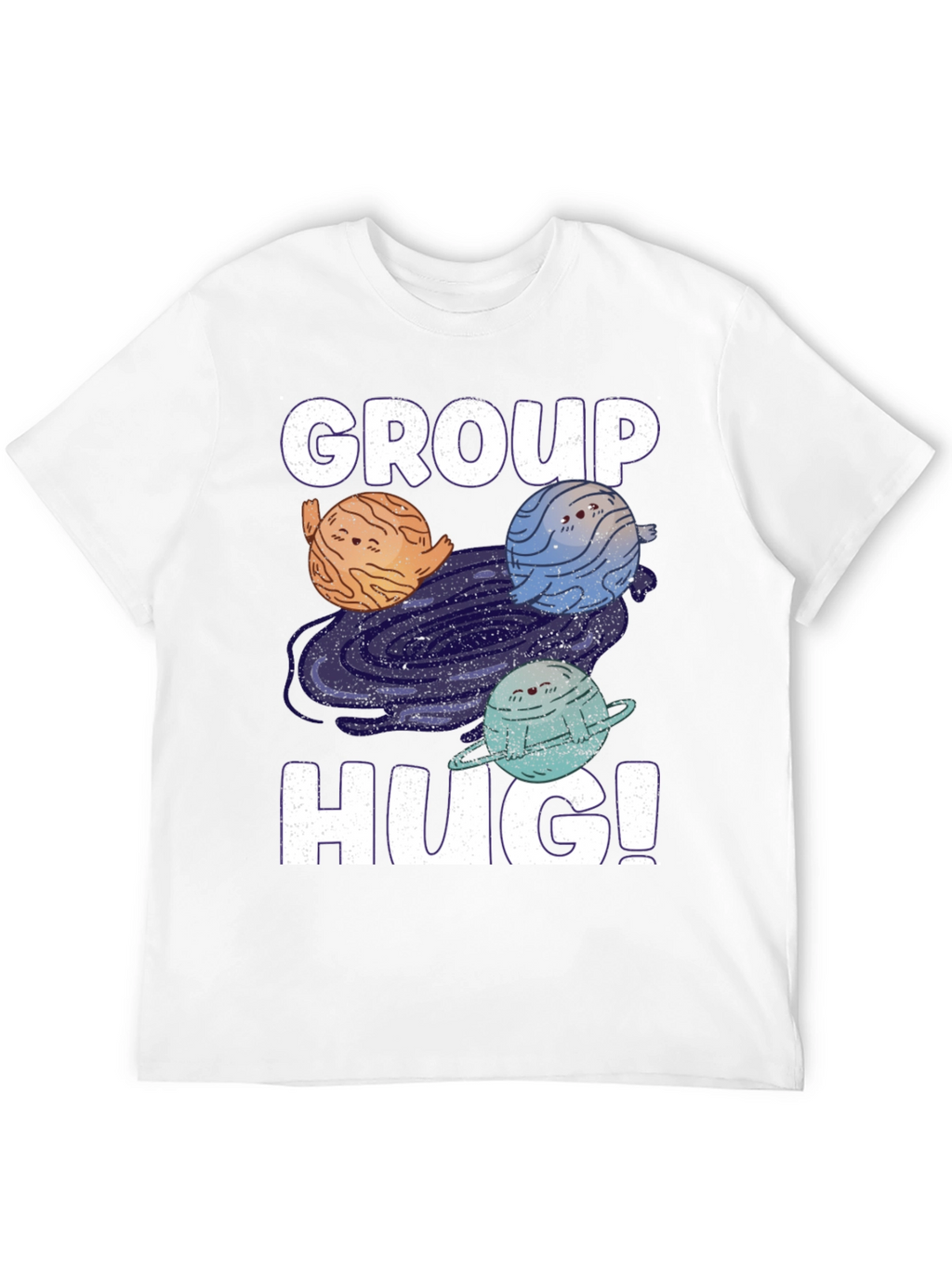 Group Hug Planet T-Shirt - Embrace the Cosmos!