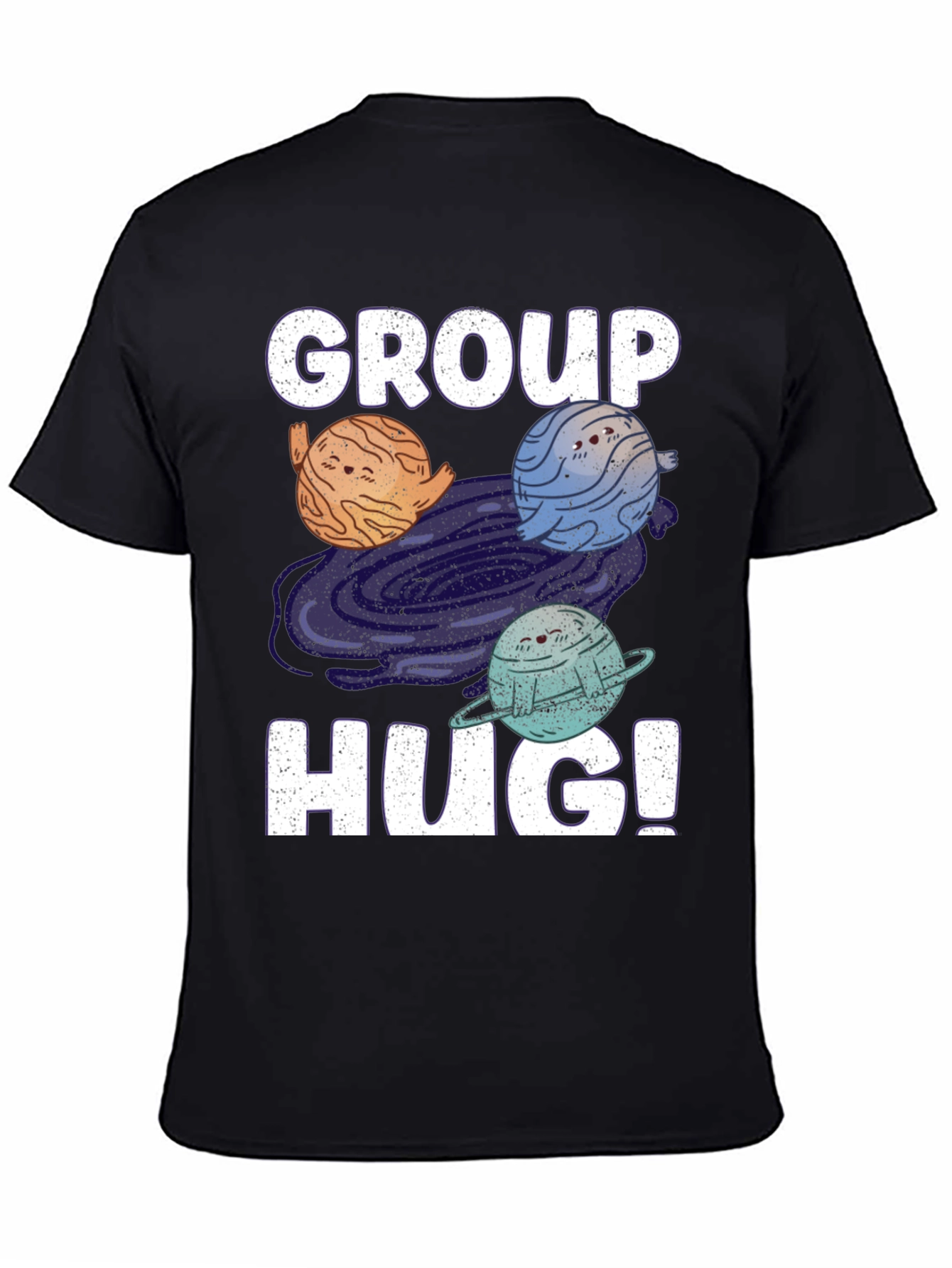 Group Hug Planet T-Shirt - Embrace the Cosmos!