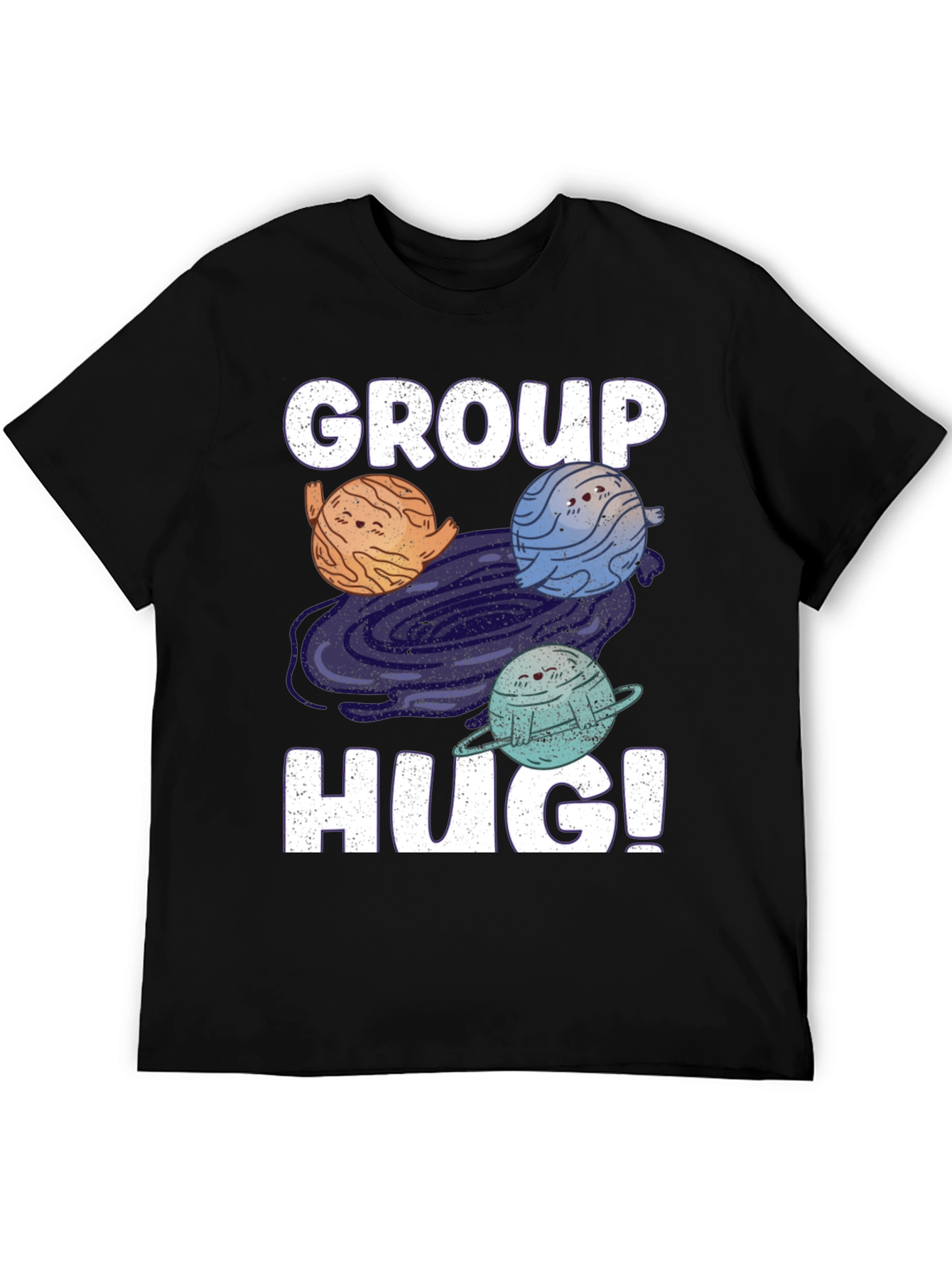 Group Hug Planet T-Shirt - Embrace the Cosmos!