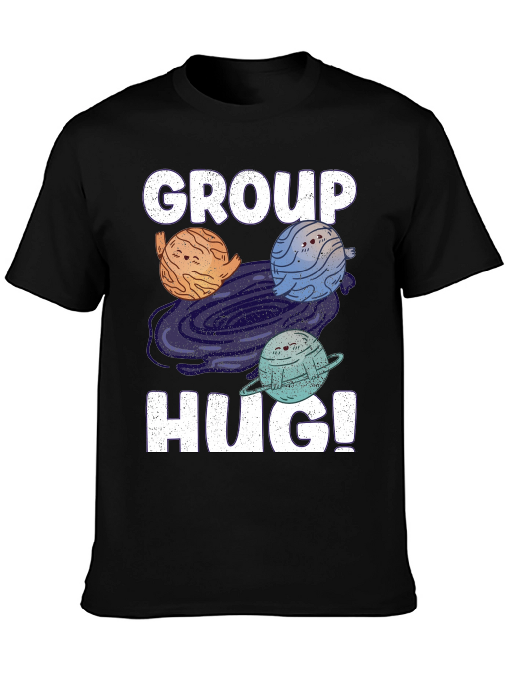 Group Hug Planet T-Shirt - Embrace the Cosmos!