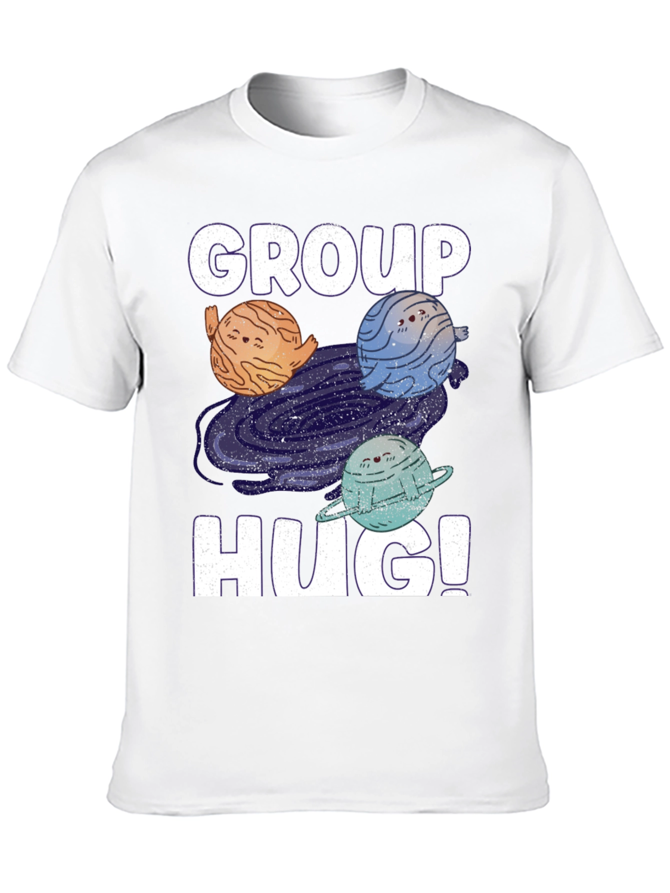 Group Hug Planet T-Shirt - Embrace the Cosmos!