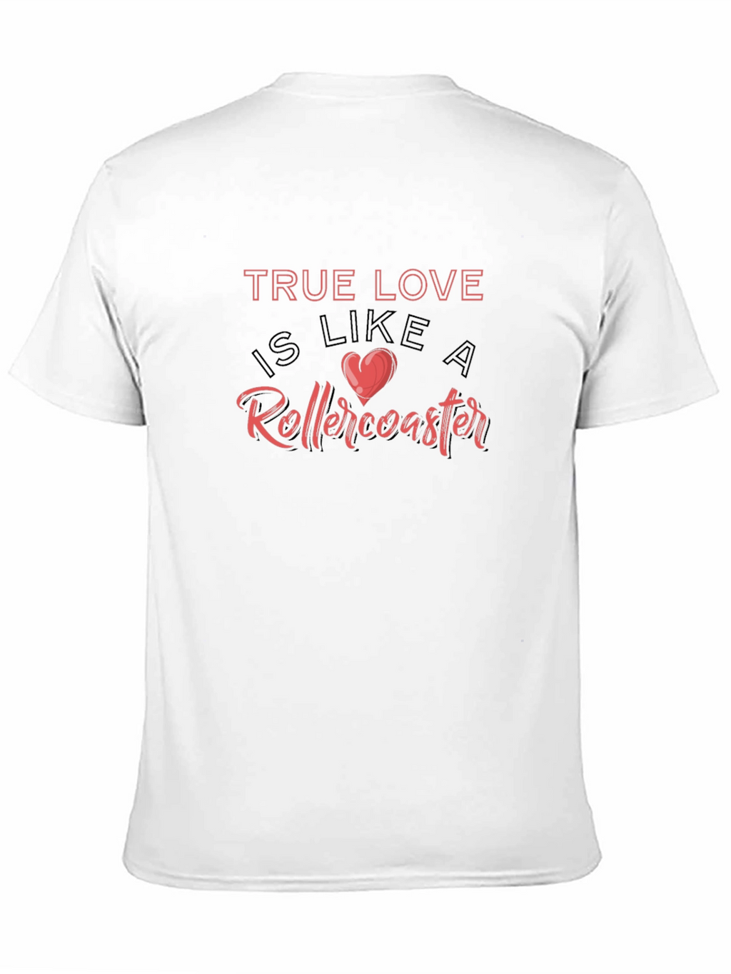 True Love Rollercoaster Graphic Tee - Black