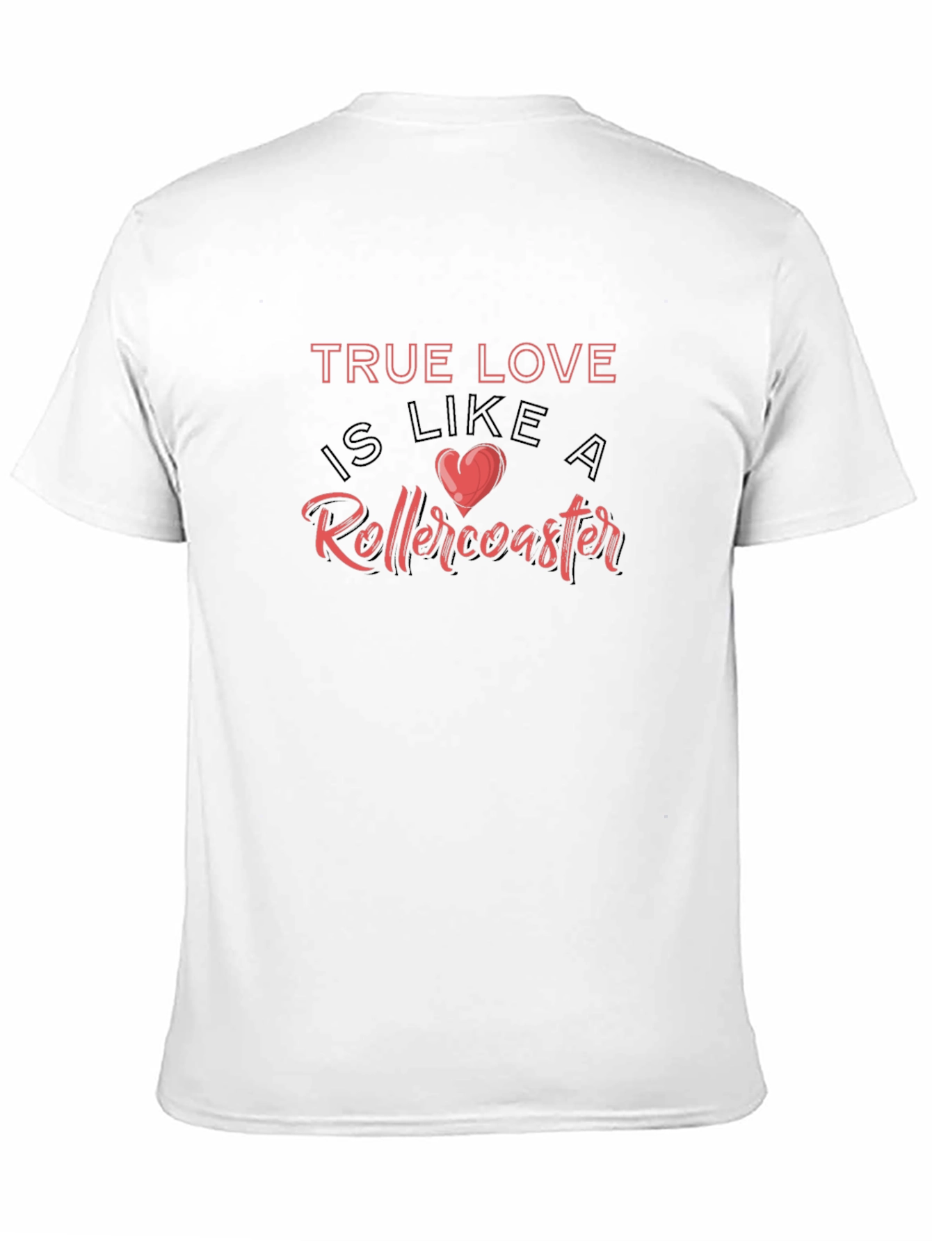 True Love Rollercoaster Graphic Tee - Black