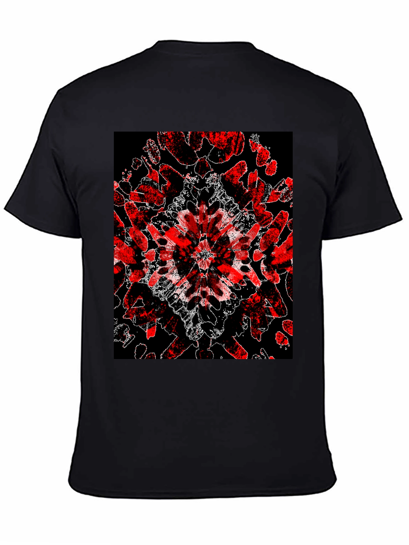 Abstract Red & Black Graphic Tee