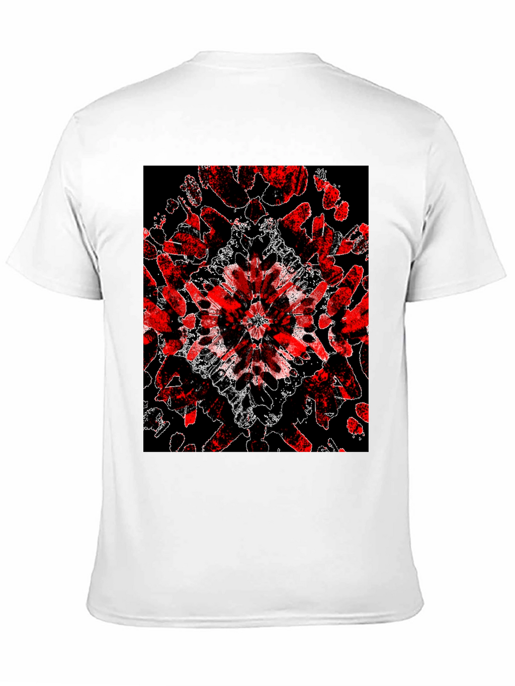 Abstract Red & Black Graphic Tee