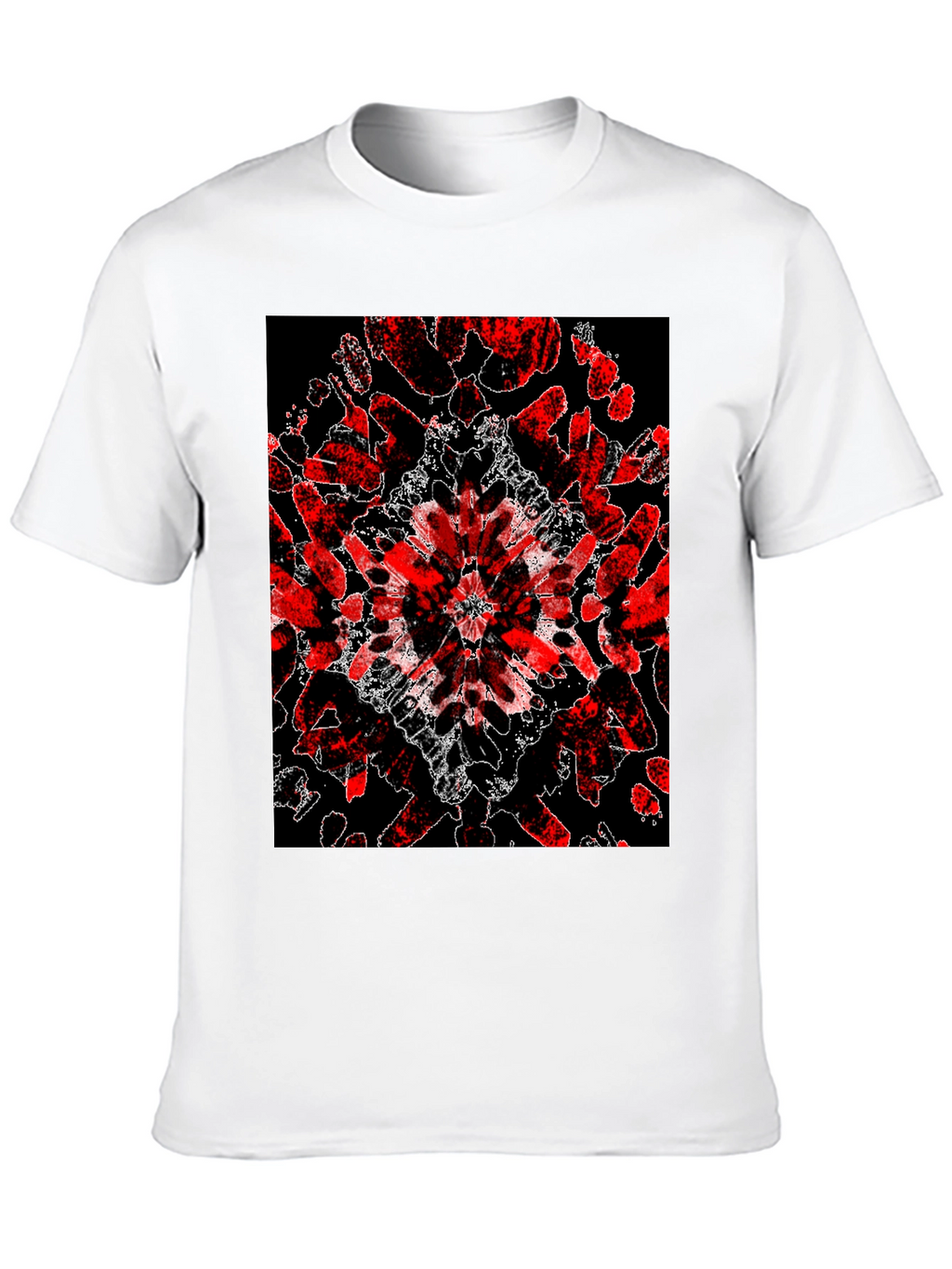 Abstract Red & Black Graphic Tee