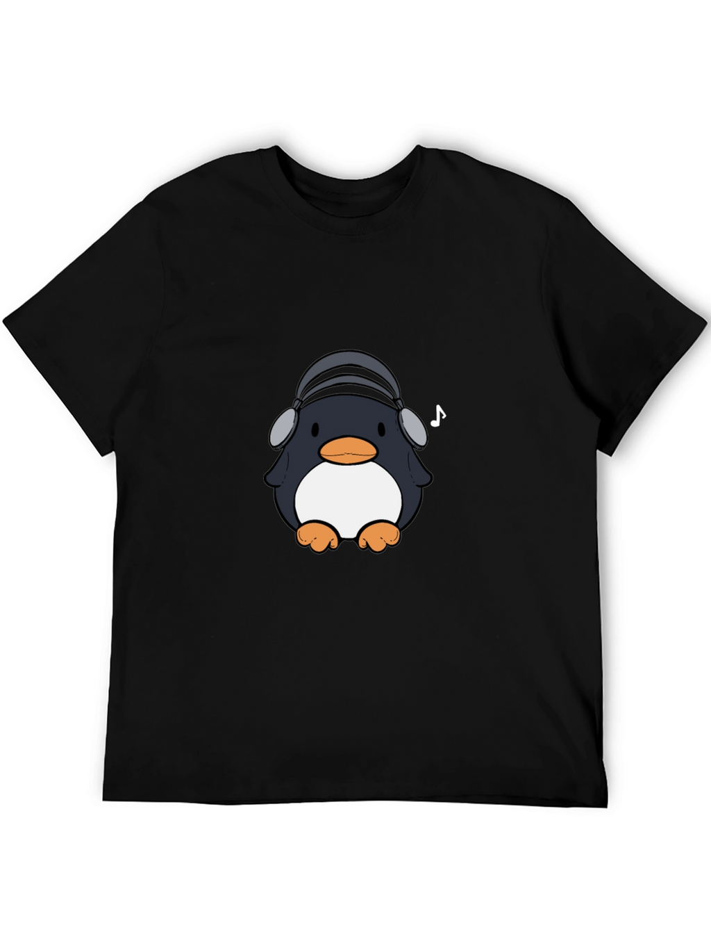 Penguin Headphones Graphic Tee - Cool & Stylish