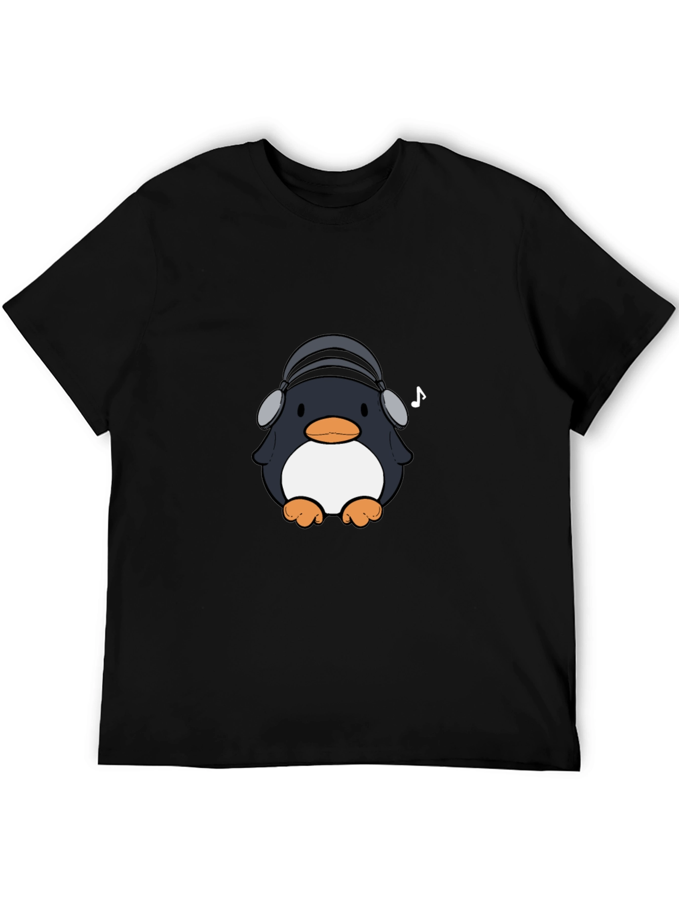Penguin Headphones Graphic Tee - Cool & Stylish
