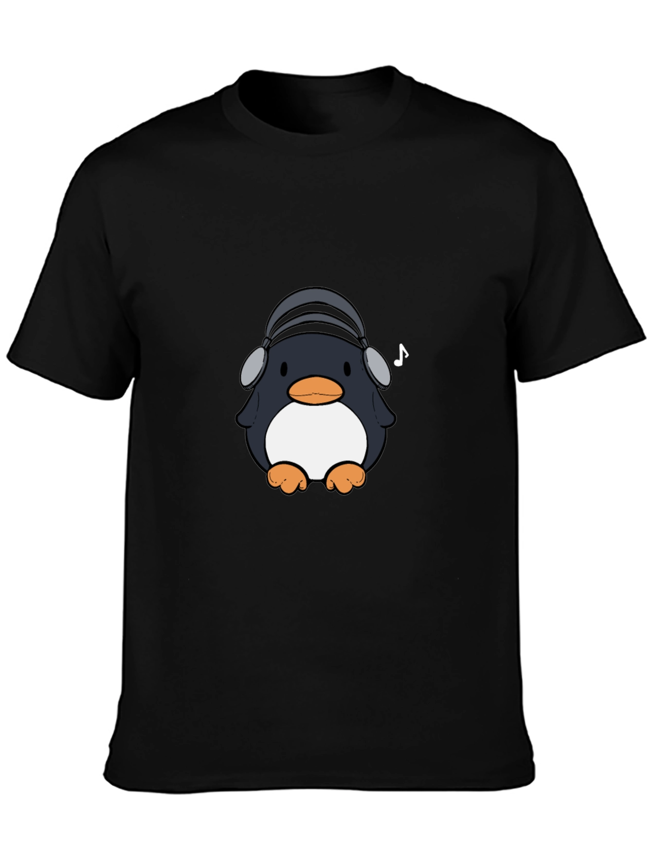 Penguin Headphones Graphic Tee - Cool & Stylish
