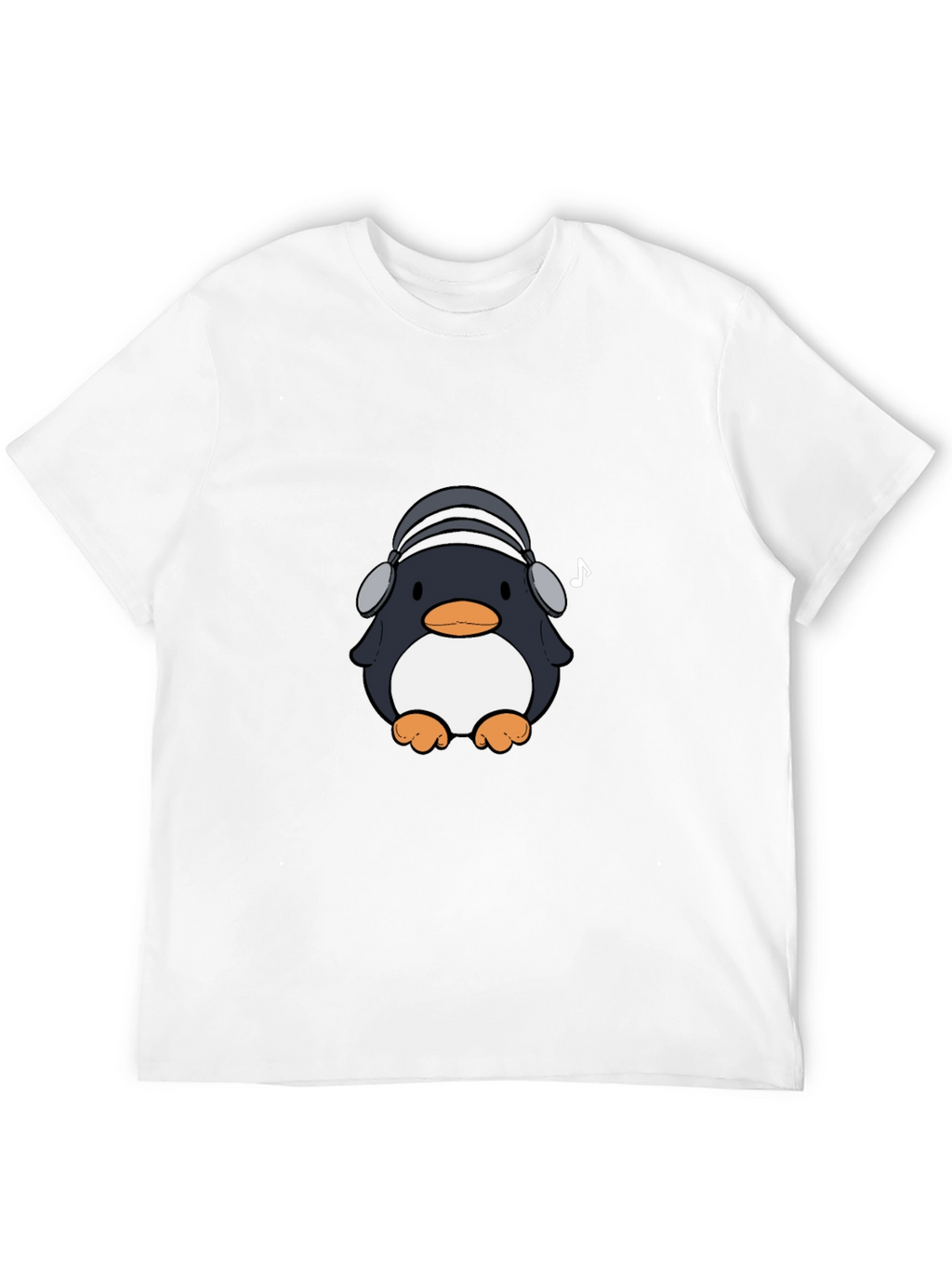 Penguin Headphones Graphic Tee - Cool & Stylish