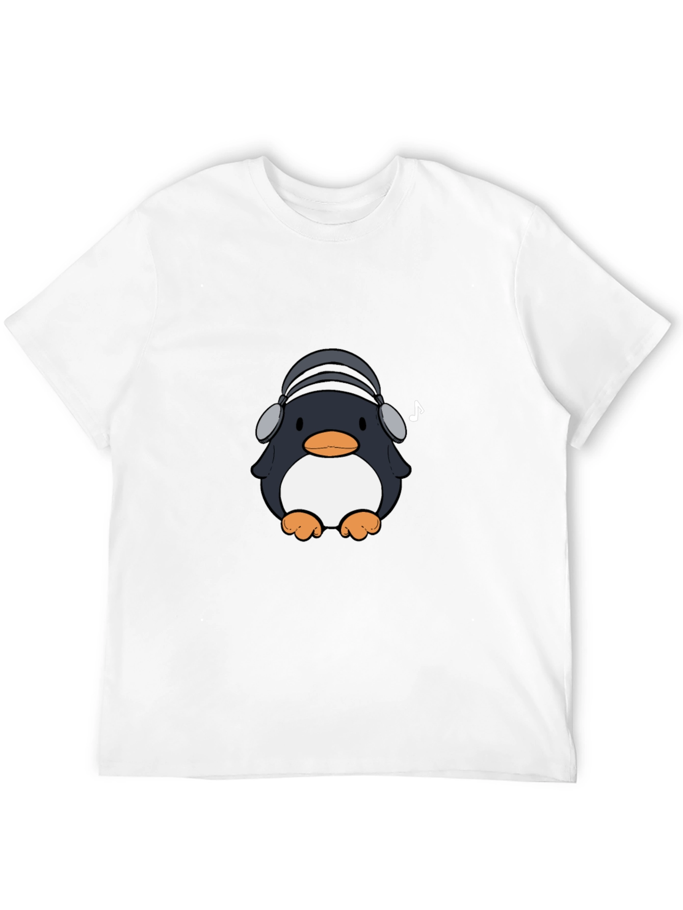 Penguin Headphones Graphic Tee - Cool & Stylish