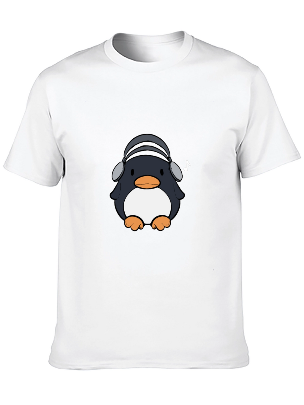 Penguin Headphones Graphic Tee - Cool & Stylish