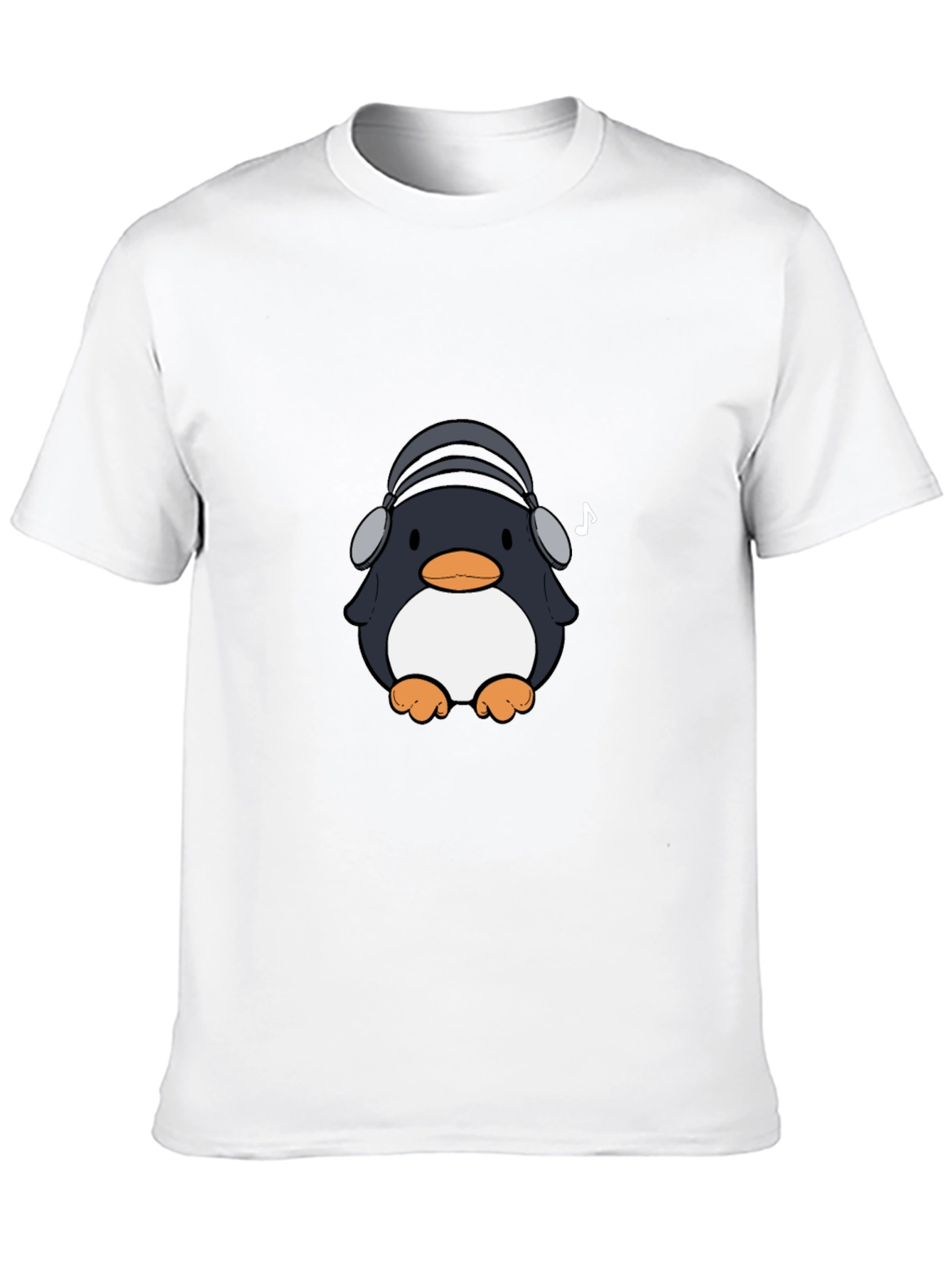 Penguin Headphones Graphic Tee - Cool & Stylish