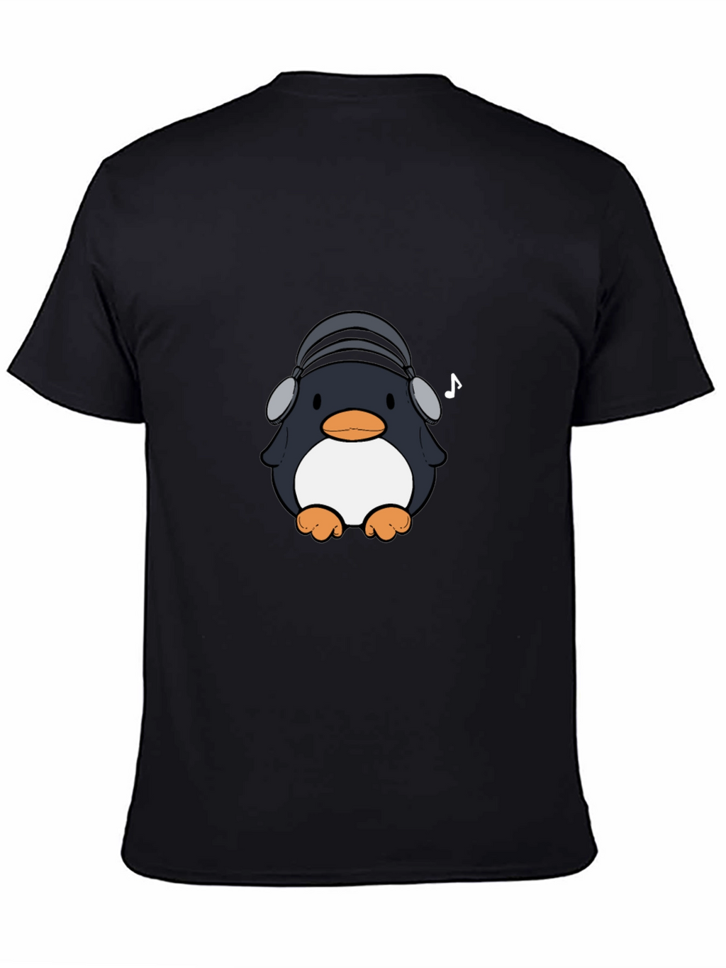 Penguin Headphones Graphic Tee - Cool & Stylish
