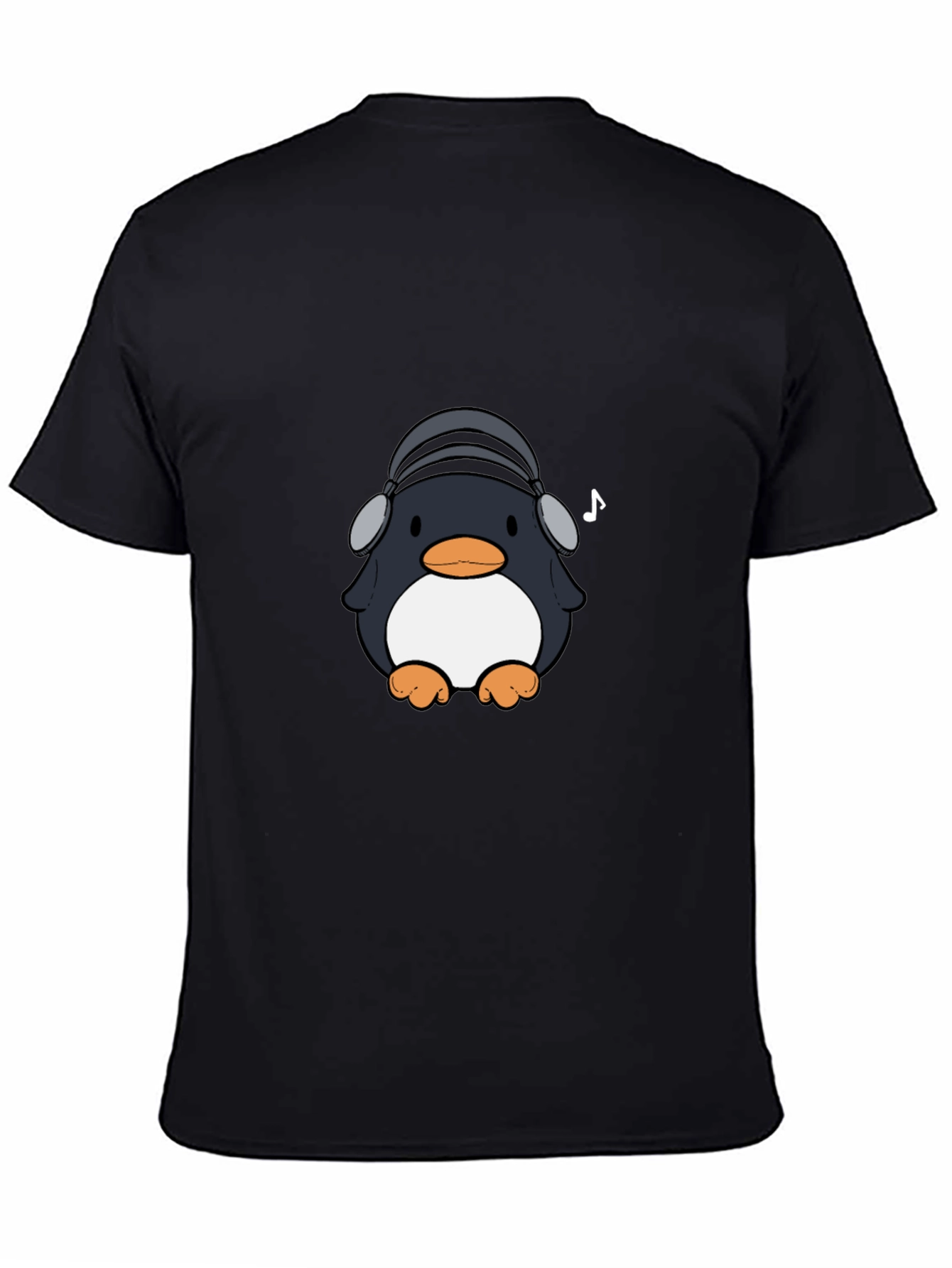 Penguin Headphones Graphic Tee - Cool & Stylish
