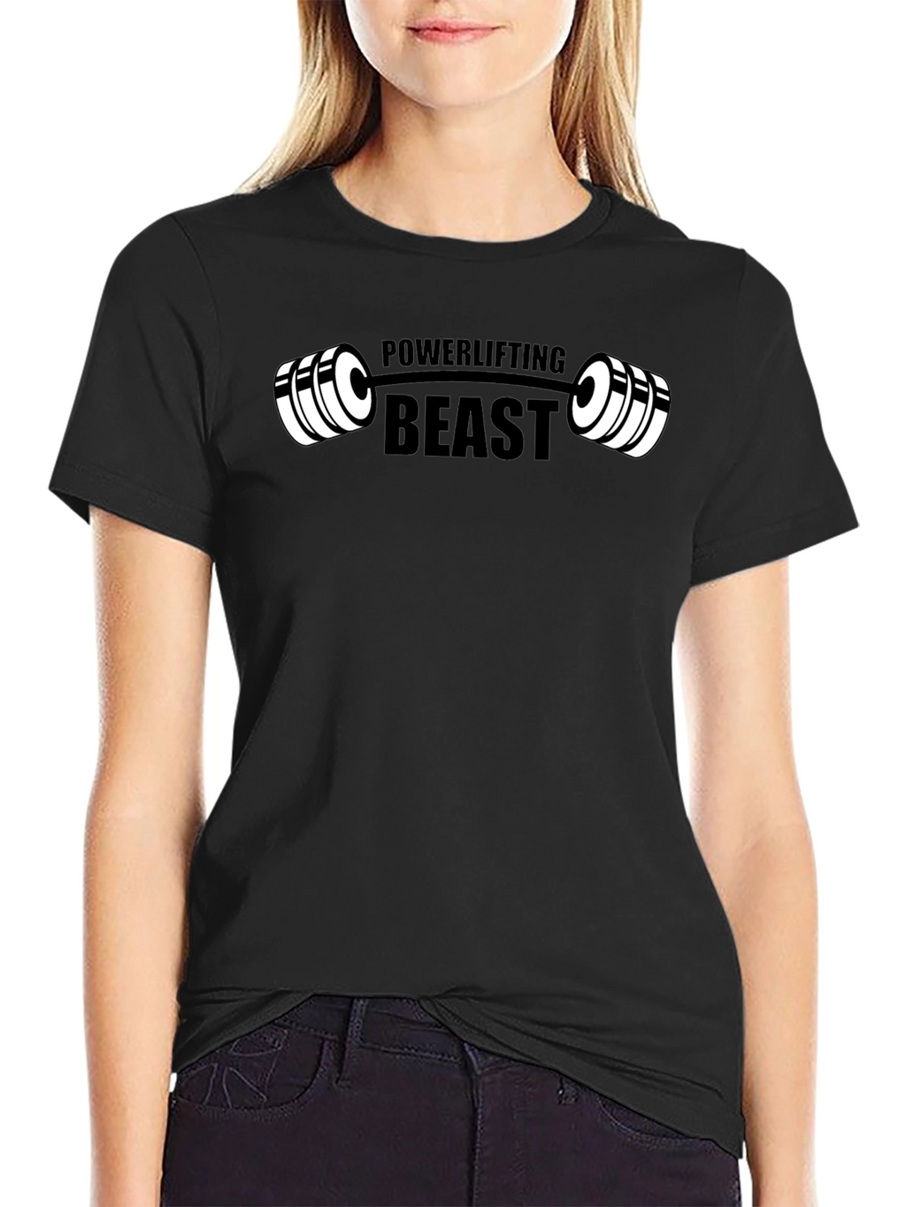 Powerlifting Beast Graphic Tee - Black