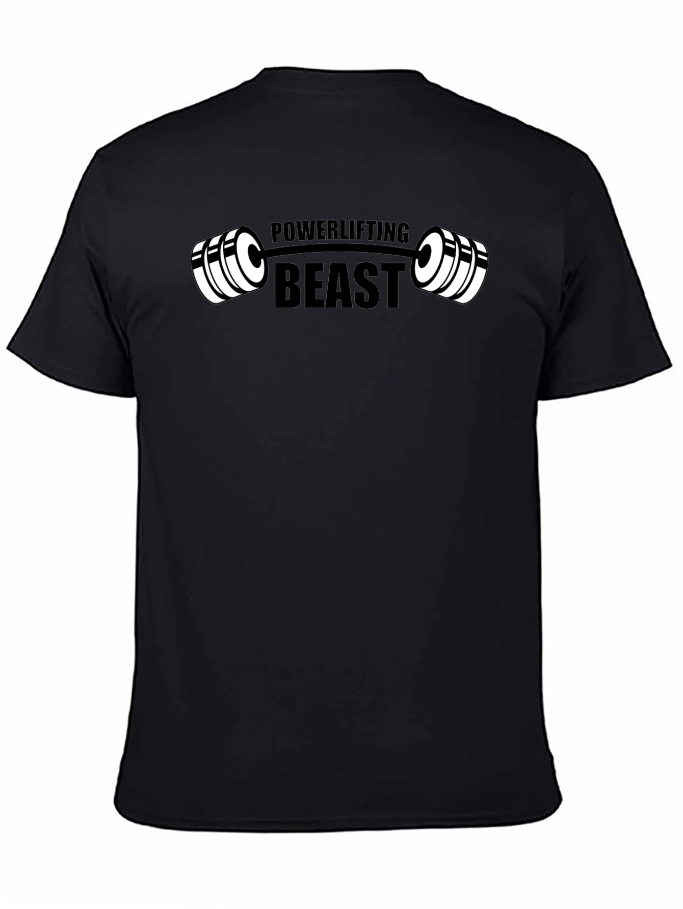 Powerlifting Beast Graphic Tee - Black