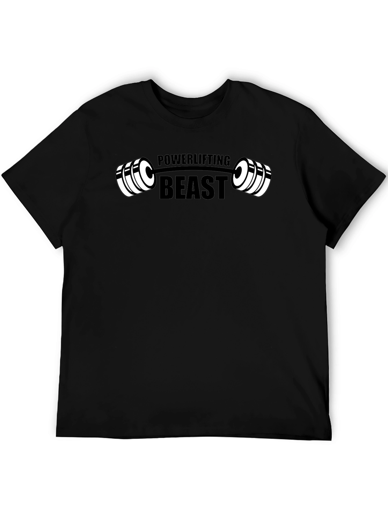 Powerlifting Beast Graphic Tee - Black