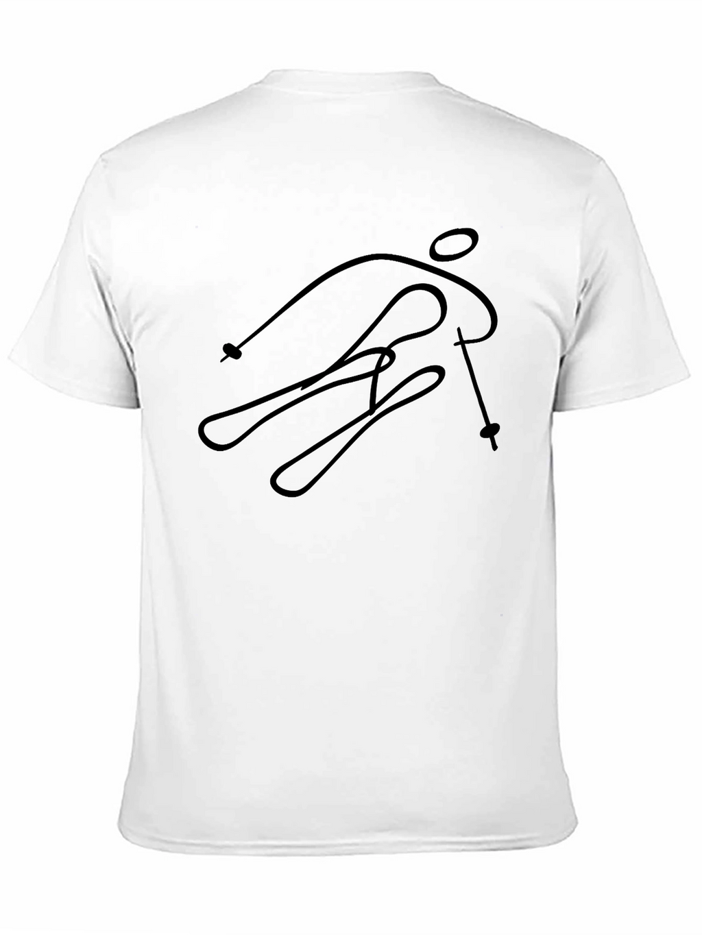 Ski Silhouette Graphic Tee - Black