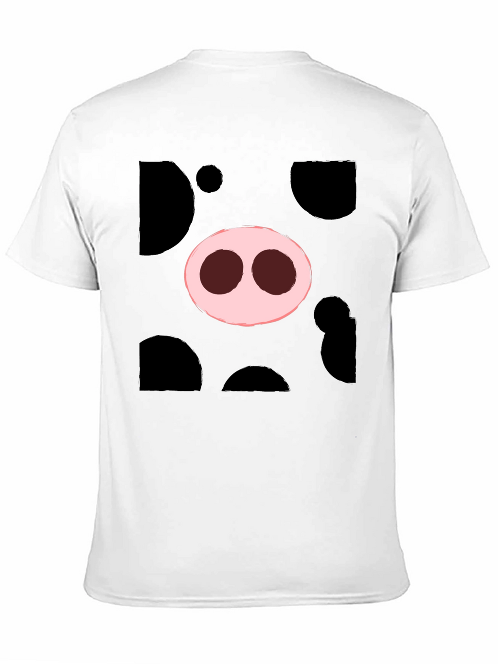 Pig Nose Graphic Tee - Black Cotton T-Shirt