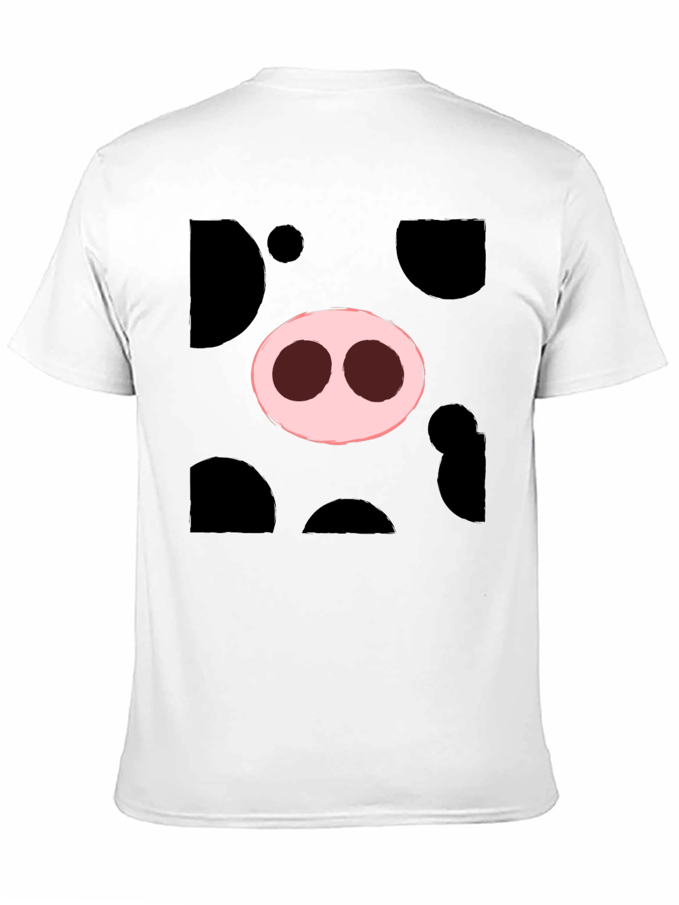 Pig Nose Graphic Tee - Black Cotton T-Shirt