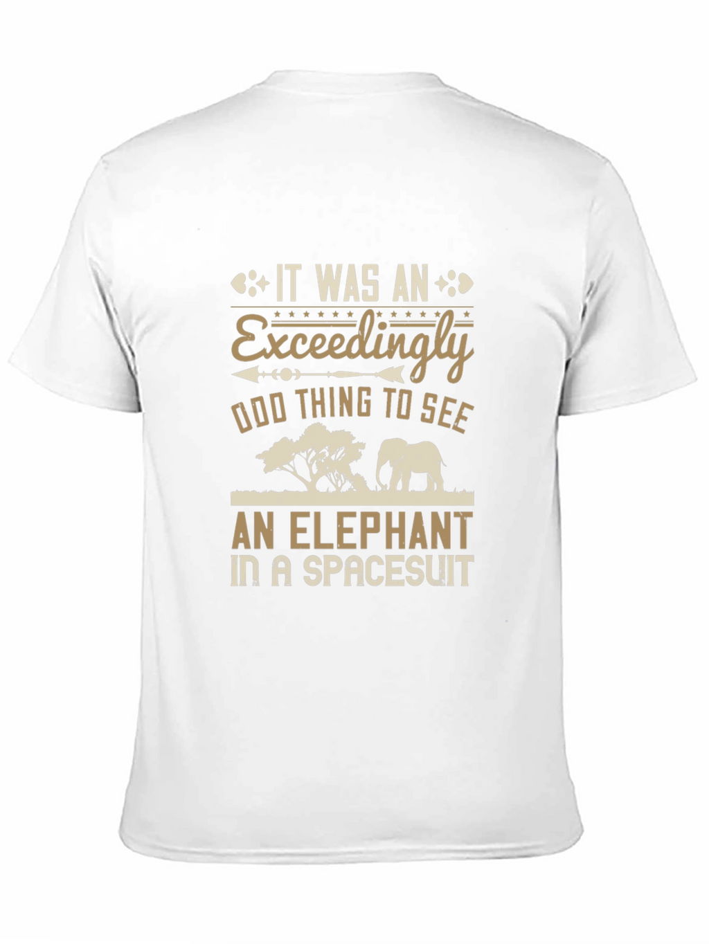 Elephant in Spacesuit Graphic T-Shirt