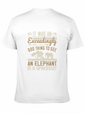 Elephant in Spacesuit Graphic T-Shirt