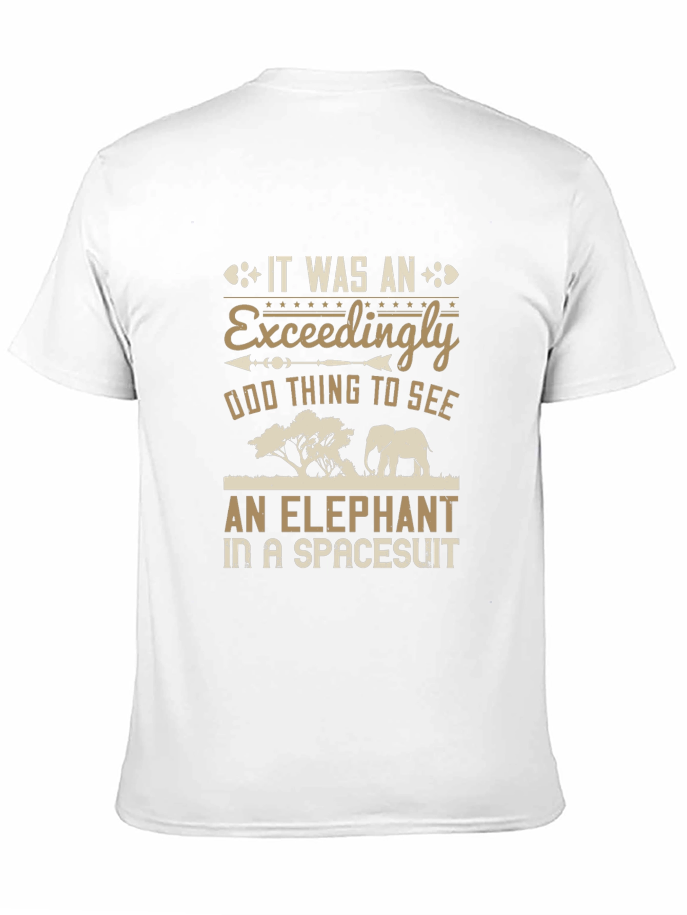 Elephant in Spacesuit Graphic T-Shirt