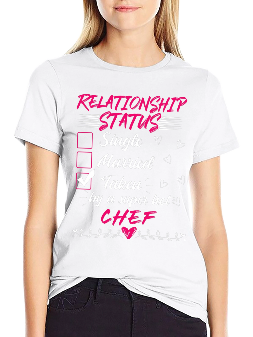 Taken By Super Hot Chef Funny Relationship Status T-Shirt