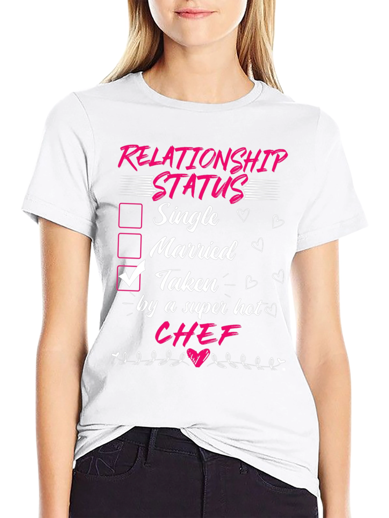 Taken By Super Hot Chef Funny Relationship Status T-Shirt