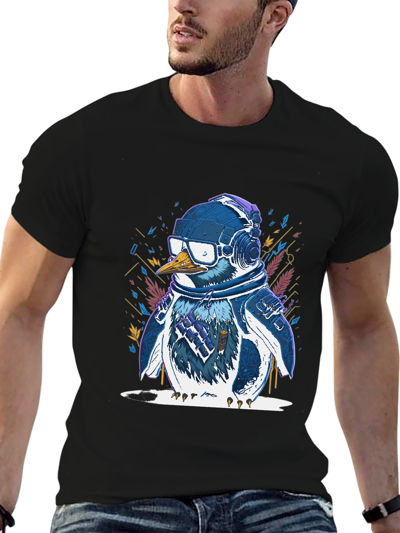 Penguin DJ Graphic Tee - Cool & Trendy